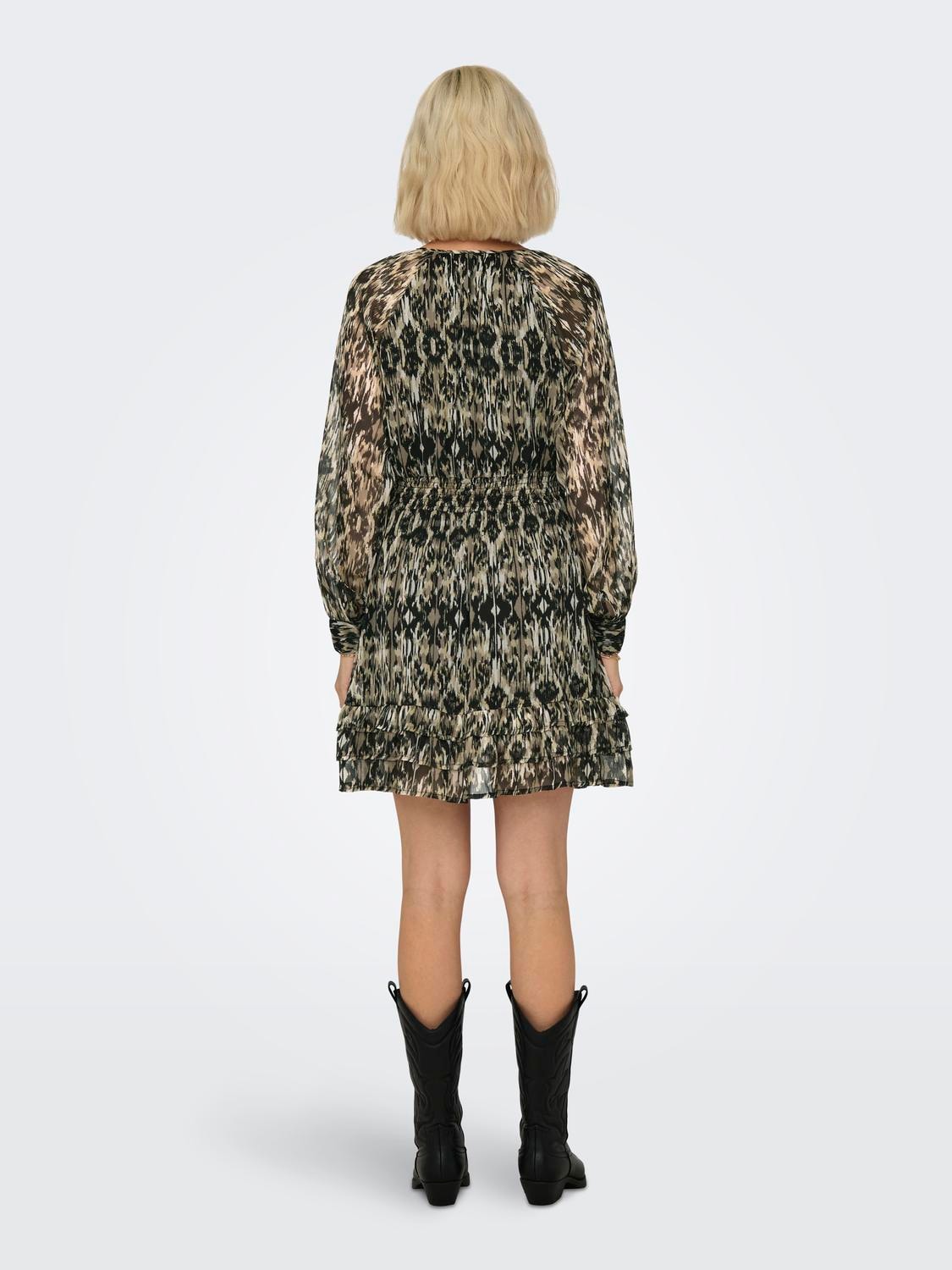 ONLY Minikleid »ONLVIVA LIFE L/S LAYER DRESS PTM«, Sommerkleid