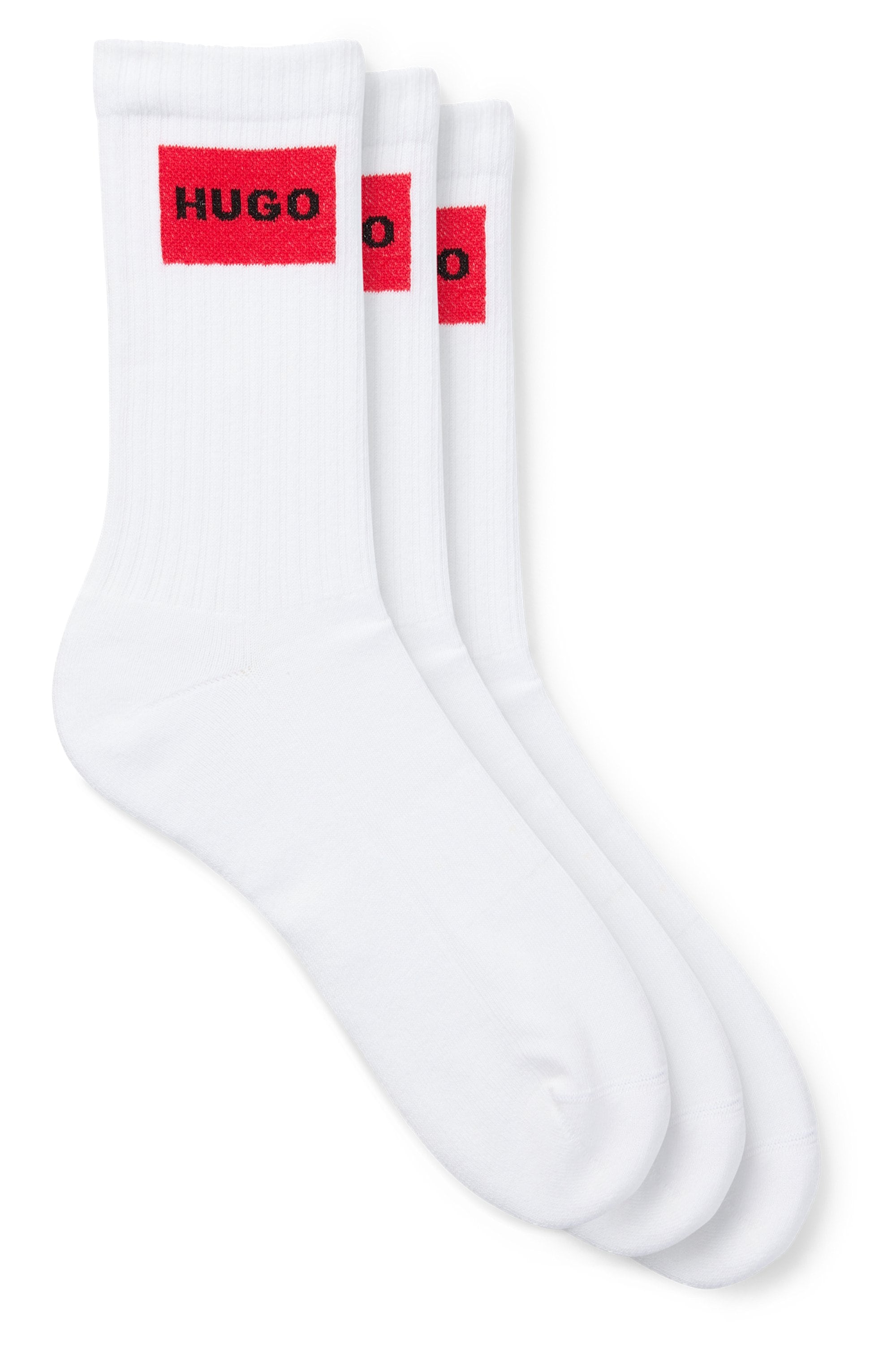 HUGO Underwear Freizeitsocken "3P QS RIB LABEL" Packung, 3er, 3 Paar tlg. m günstig online kaufen