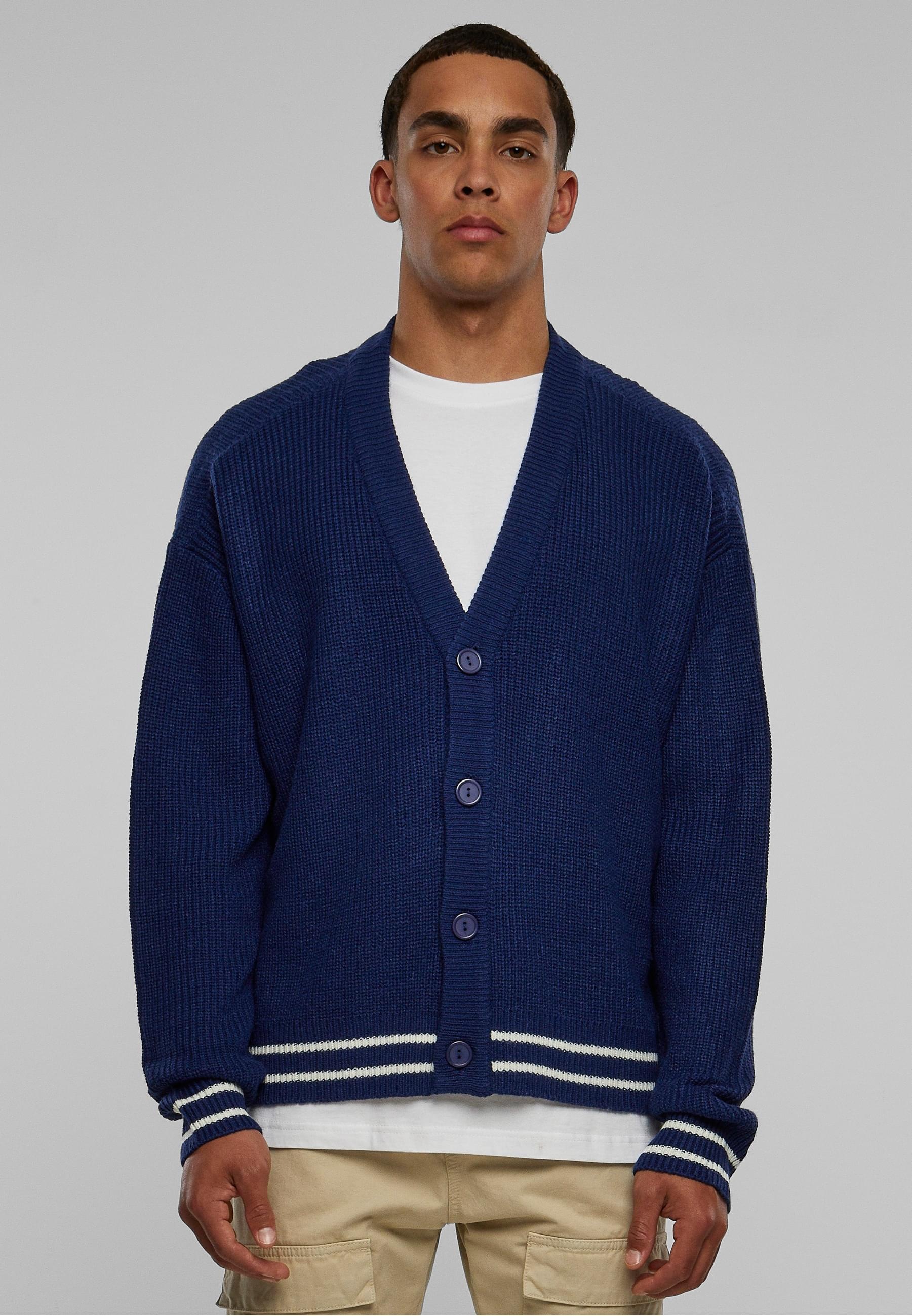 URBAN CLASSICS Strickjacke »Urban Classics Herren Sporty Boxy Cardigan«, (1 tlg.)