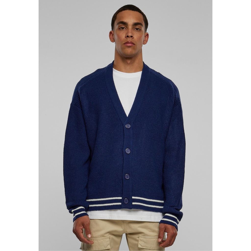 URBAN CLASSICS Strickjacke »Urban Classics Herren Sporty Boxy Cardigan«, (1 tlg.)