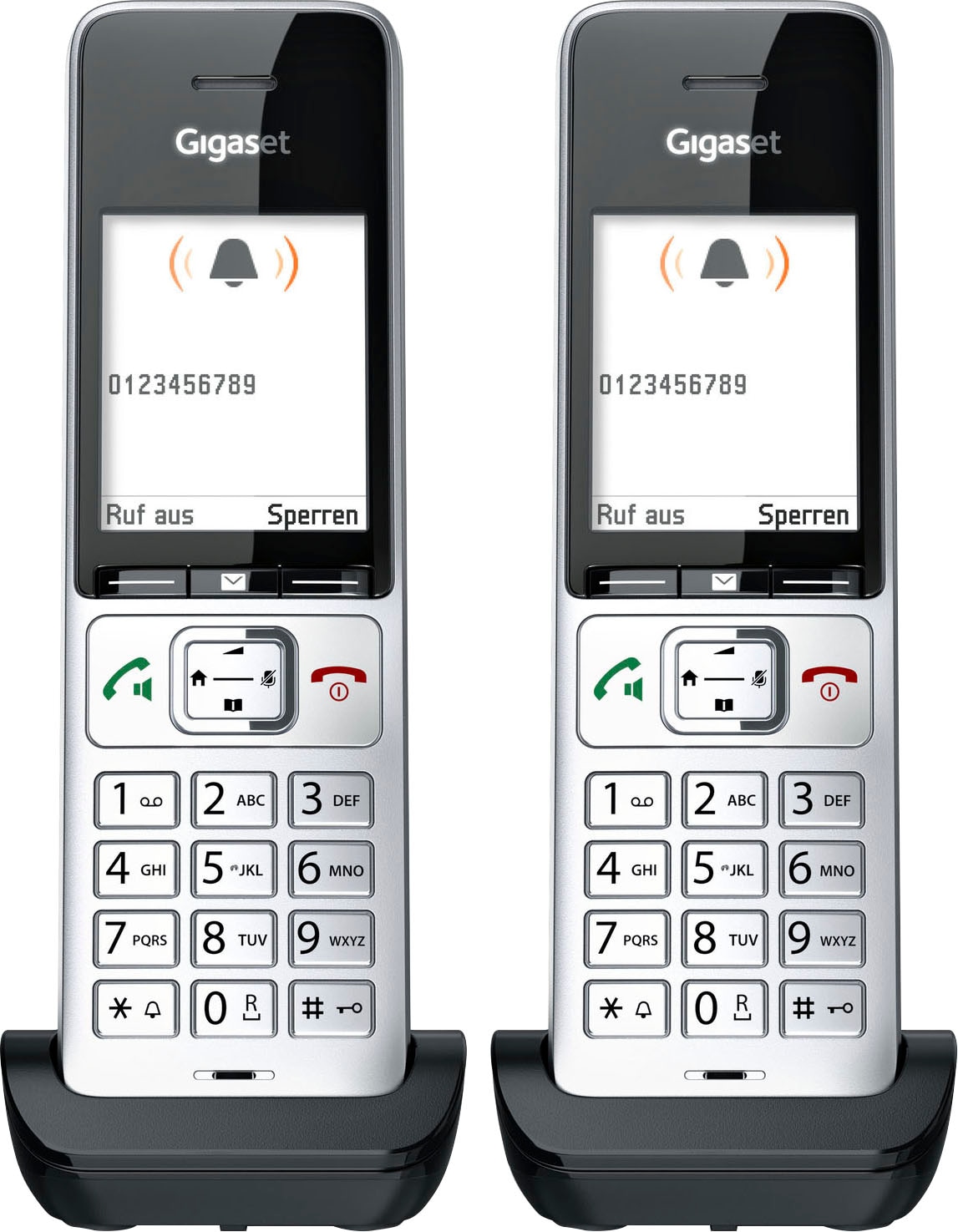 Gigaset Schnurloses DECT-Telefon »COMFORT 500HX duo«, (Mobilteile: 2)