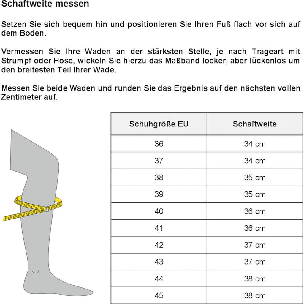 Remonte Stiefel, mit praktischem Innenreißverschluss, XS-Schaft