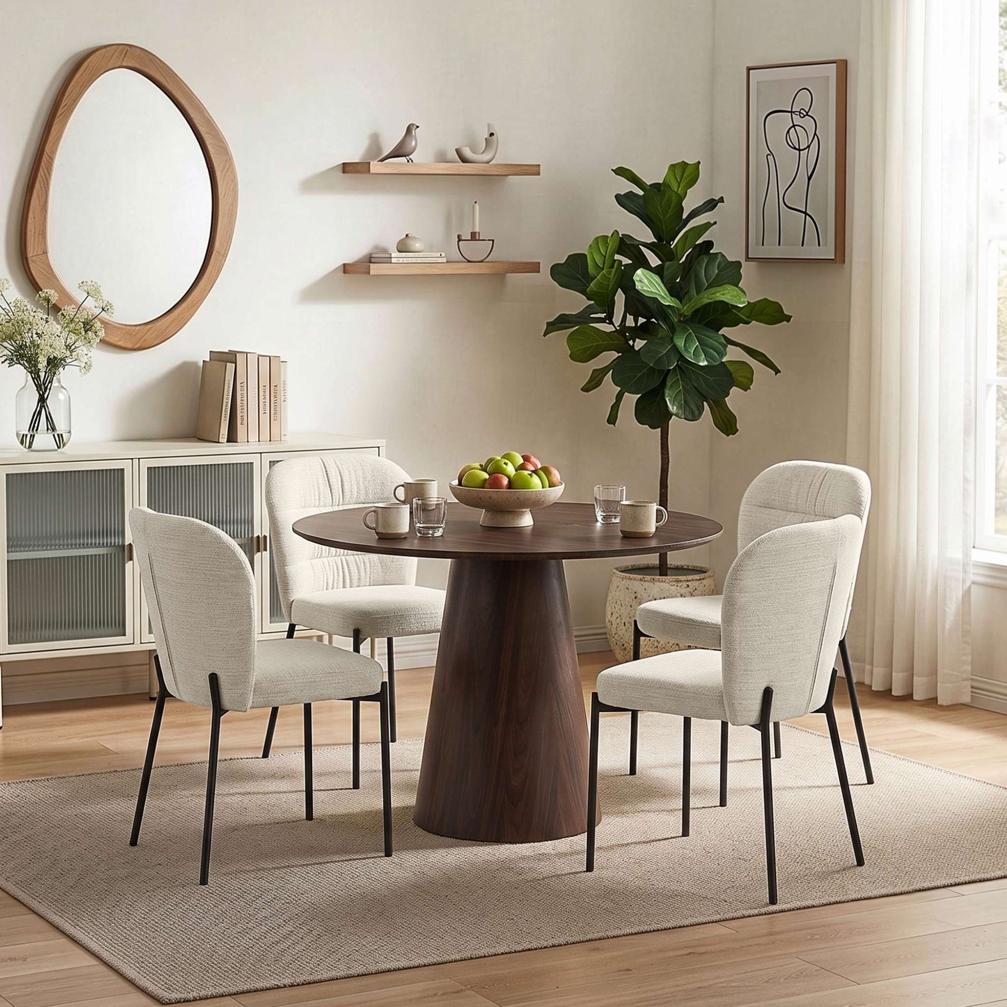 OTTO home Esstisch »Mincio« Runder Esstisch, Holzoptik, Durchmesser 100 cm