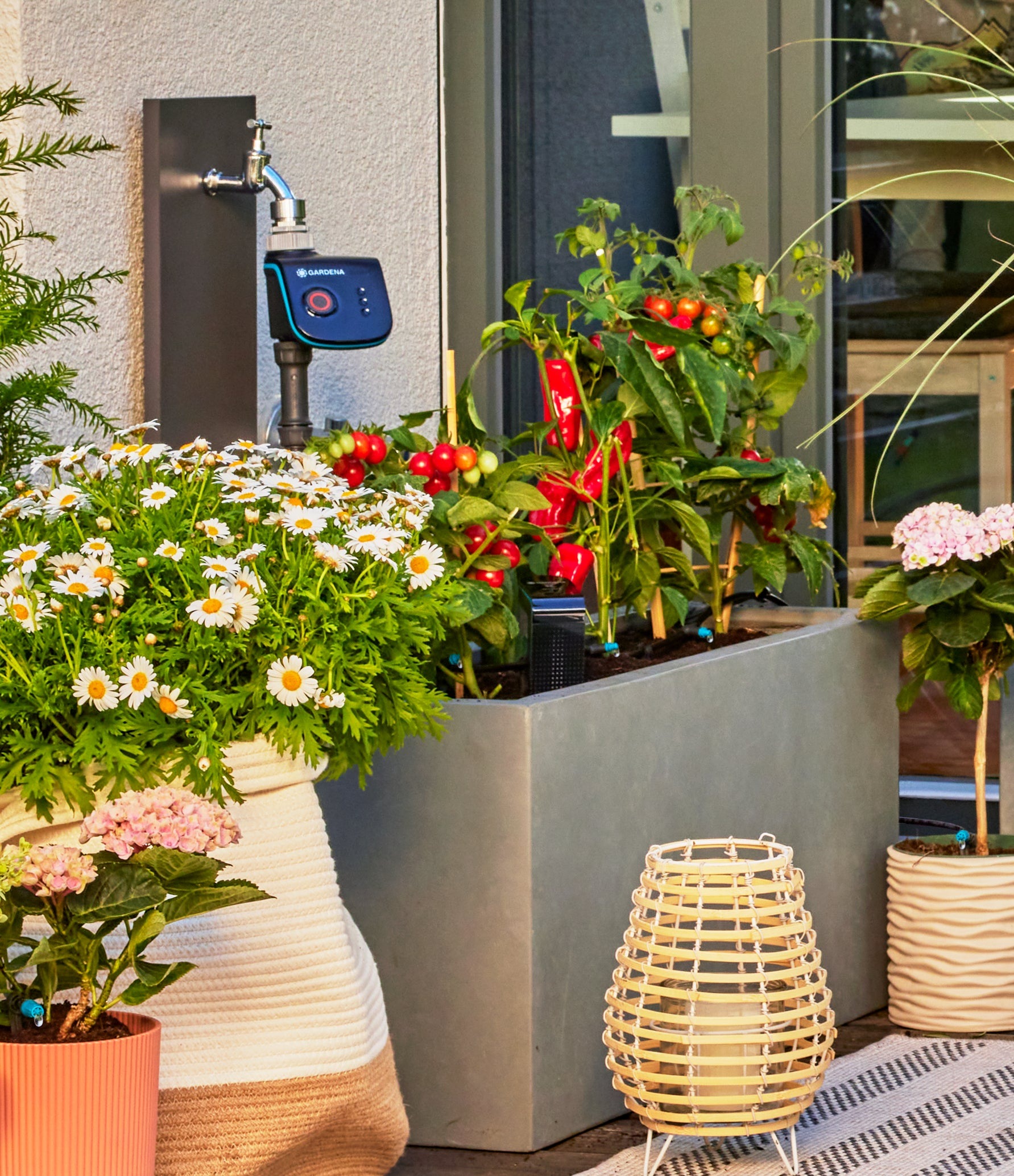 GARDENA Bewässerungssystem »Tropfbewässerung Set« ()  Startset für bis zu 30 Terrassenpflanzen