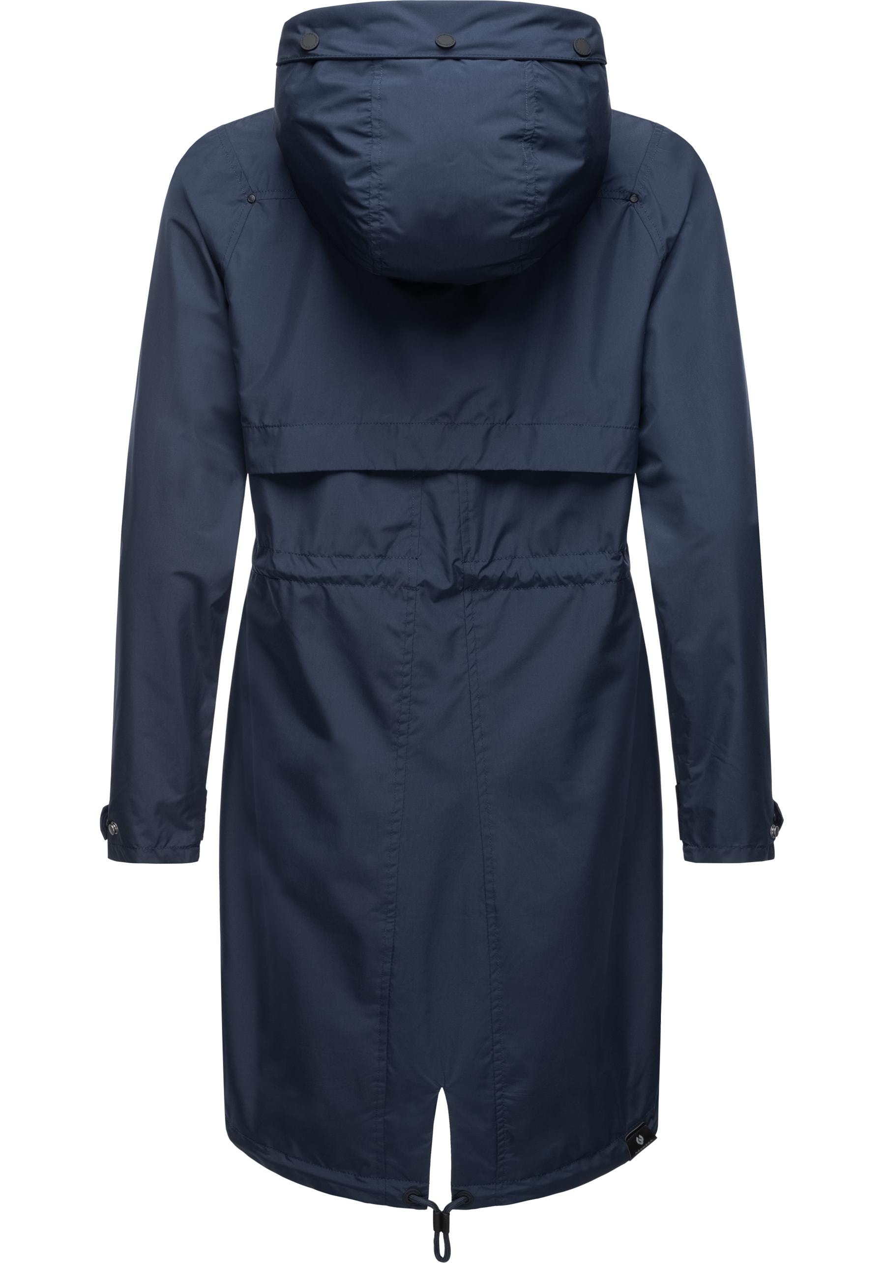 Ragwear Jerseymantel »Frodik«, Wasserdichter oversized Damen Parka für die Übergangszeit