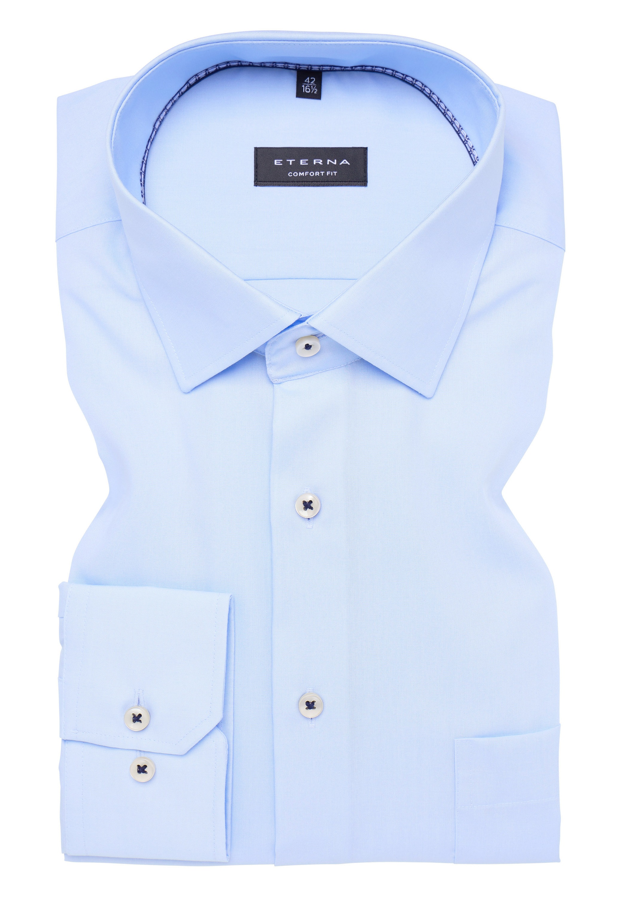 Eterna Langarmhemd, NON IRON (bügelfrei)