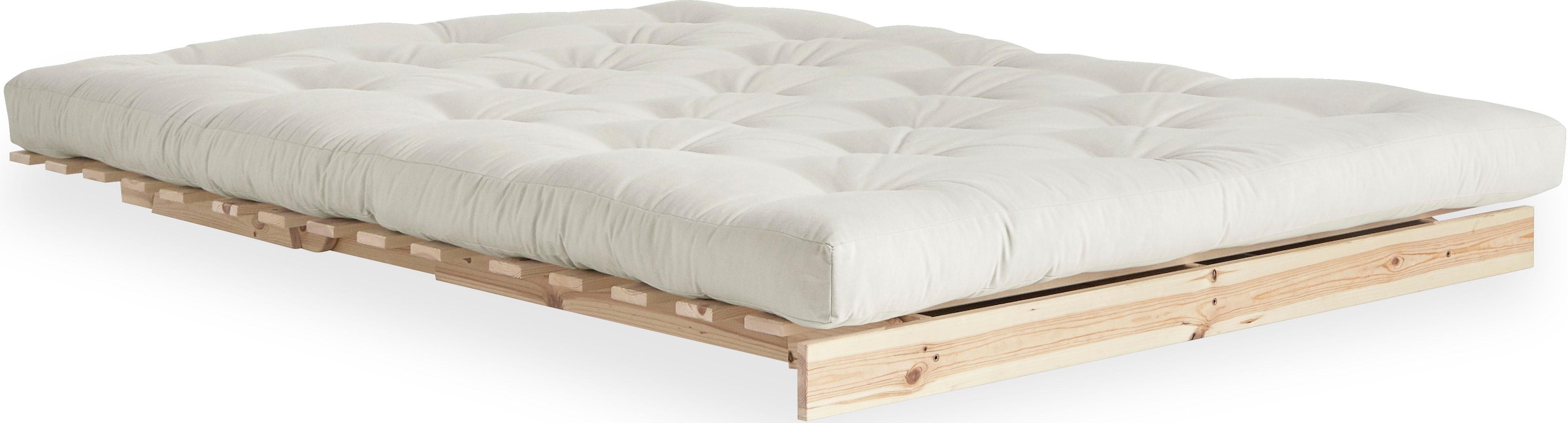 Karup Design Daybett »Daybett Roots Schlafsofa – Gästebett & Sofa aus FSC®-Kiefer«, Inkl. Futonmatratze, in mehreren Größen & Farben erhältlich