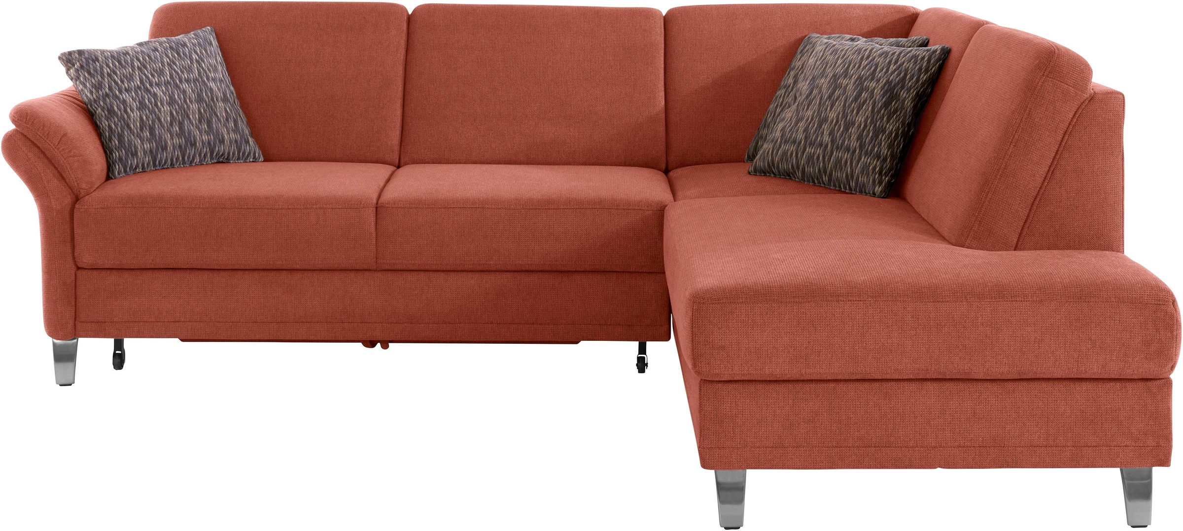 sit&more Ecksofa »Clio L-Form«, wahlweise mit Bettfunktion und Bettkasten, inklusive Federkern