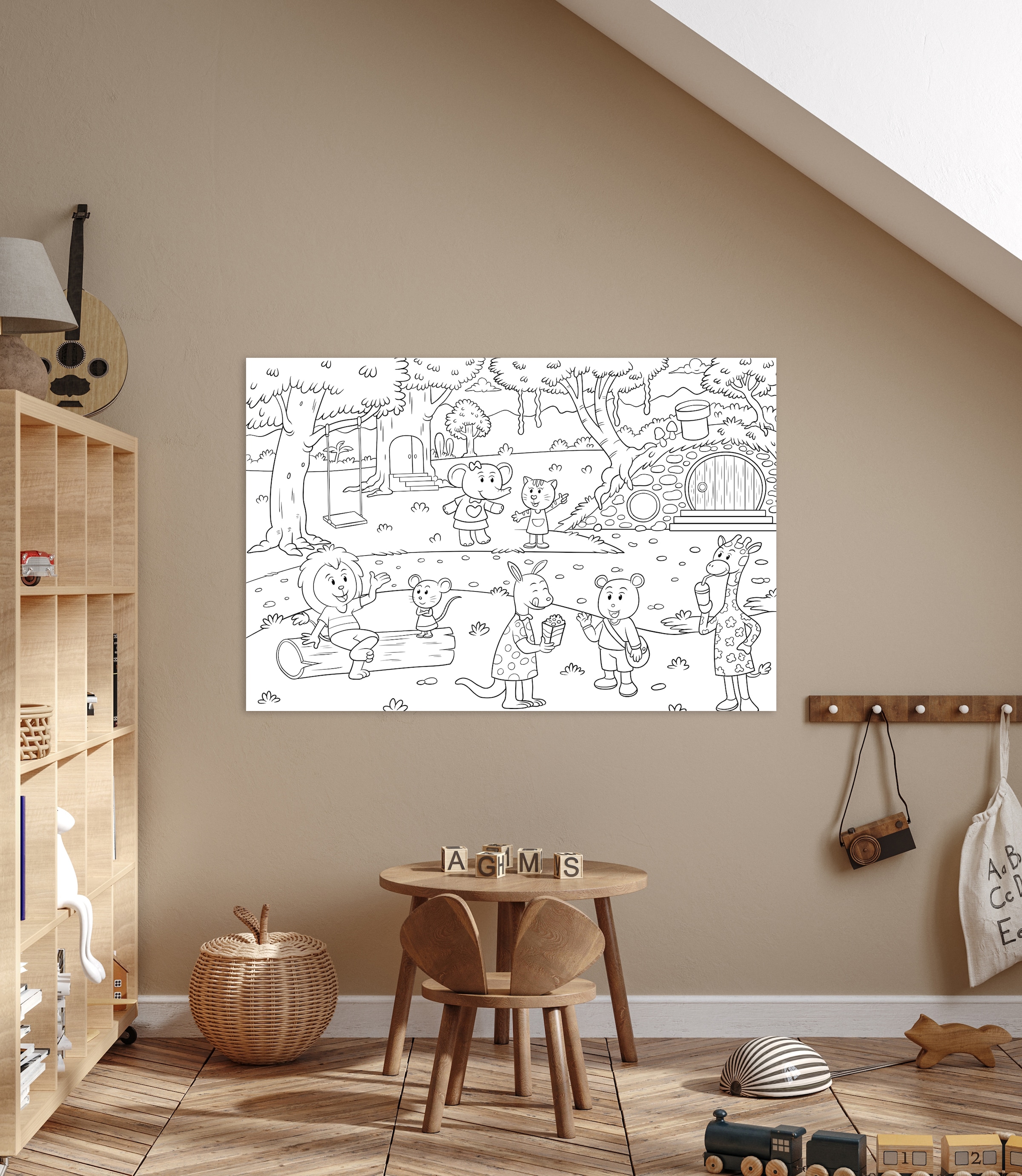queence Bild »Wildtiere«, (1 St.), DIY Wandbild aus Dibond