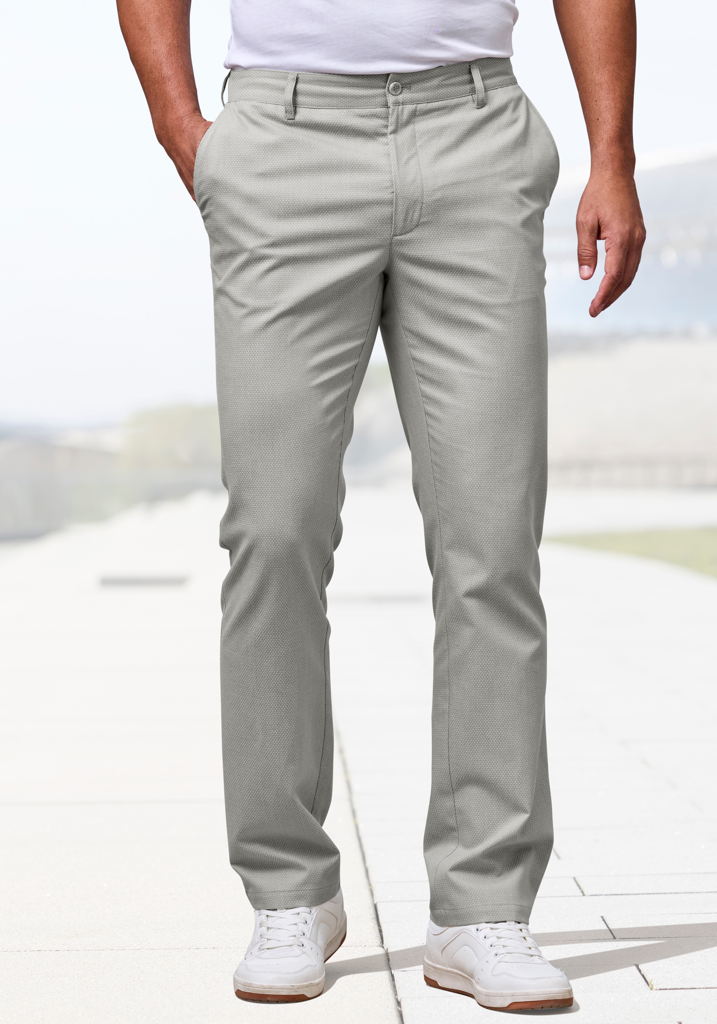 H.I.S Stoffhose "aus leicht elastischer Struktur-Qualität" bequeme Hose in 3 Längen: 30 & 32 & 34