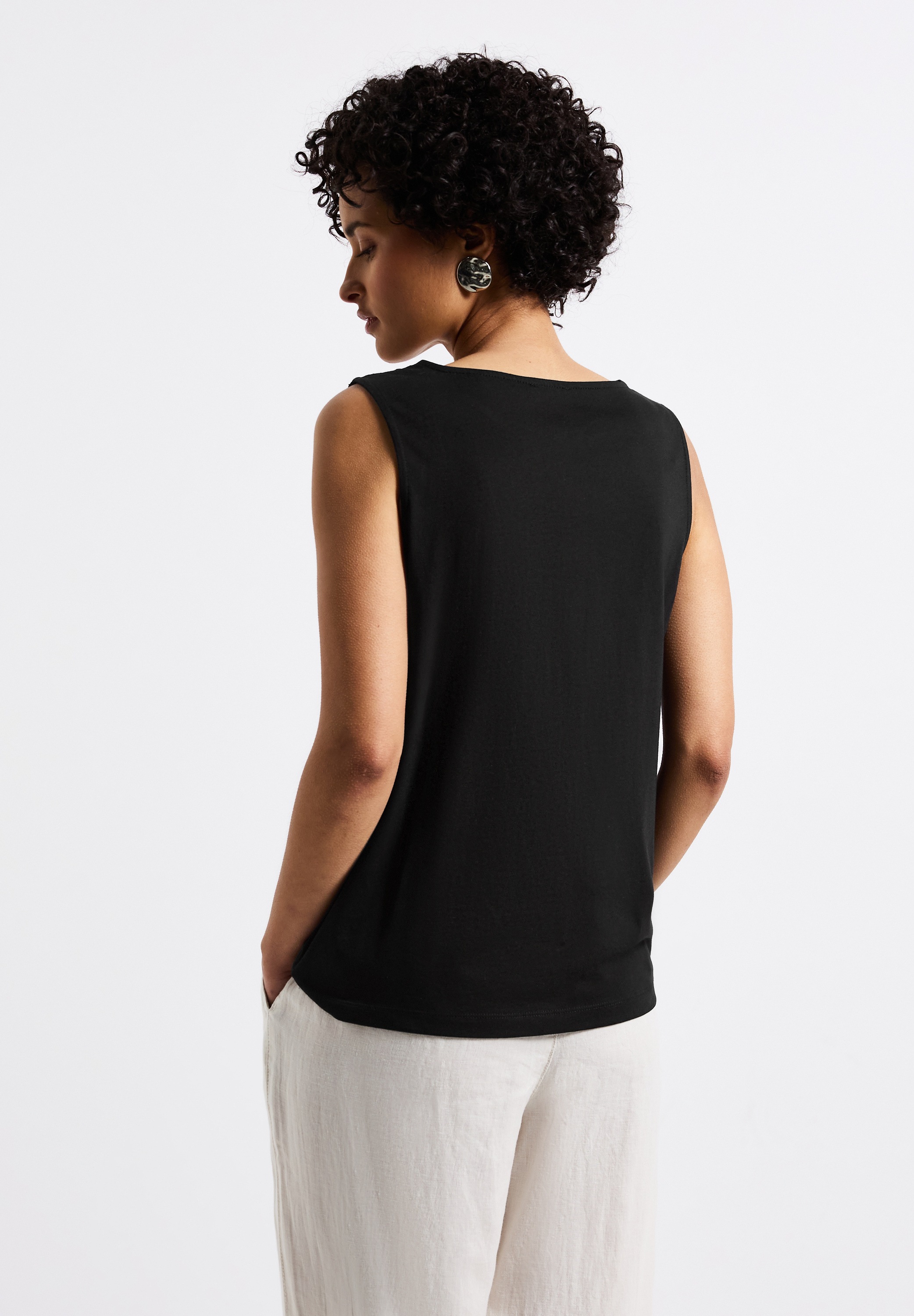 STREET ONE Rundhalsshirt aus softem Materialmix günstig online kaufen