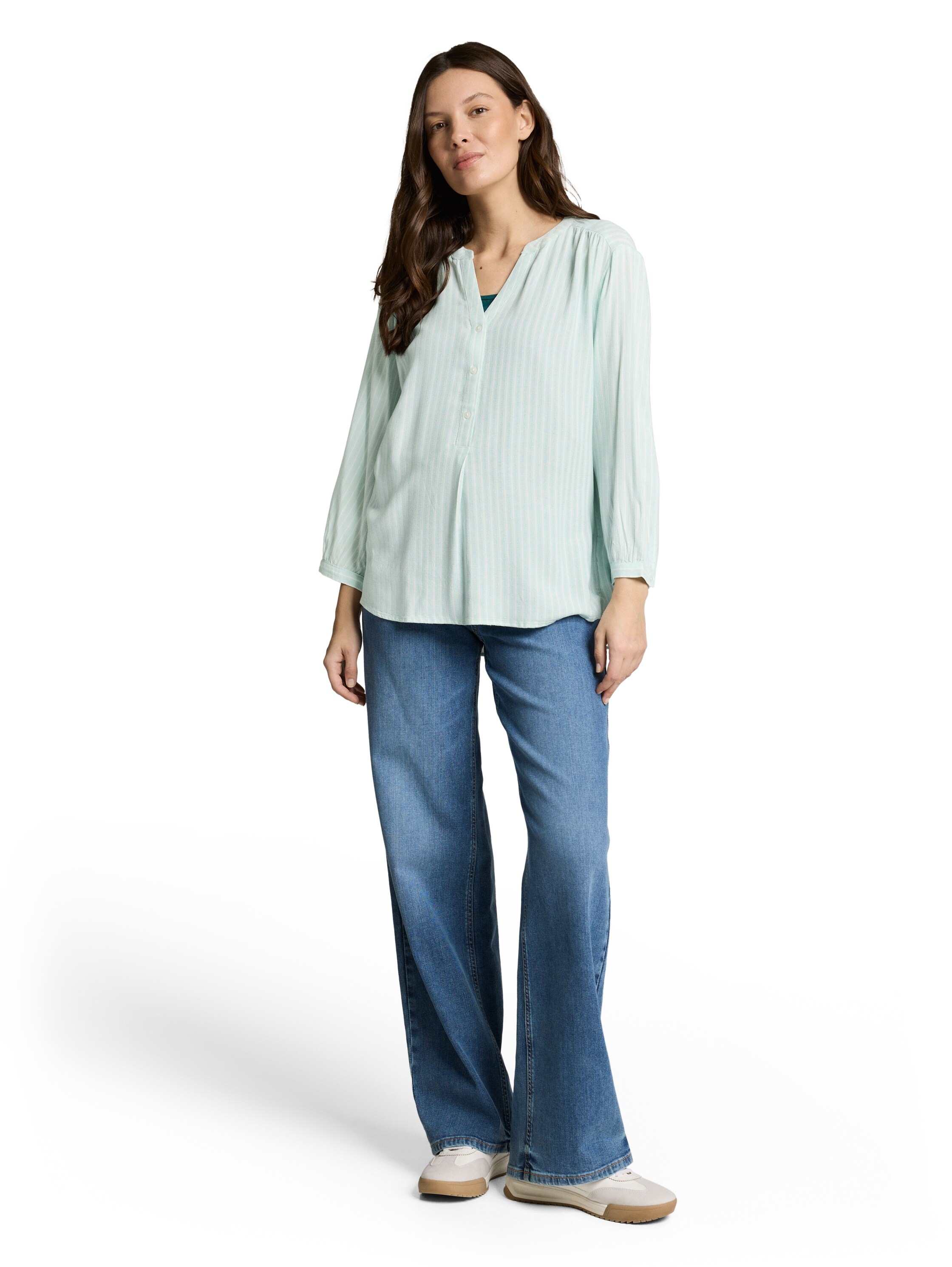 TOM TAILOR Klassische Bluse »Regular« mit Streifen Muster