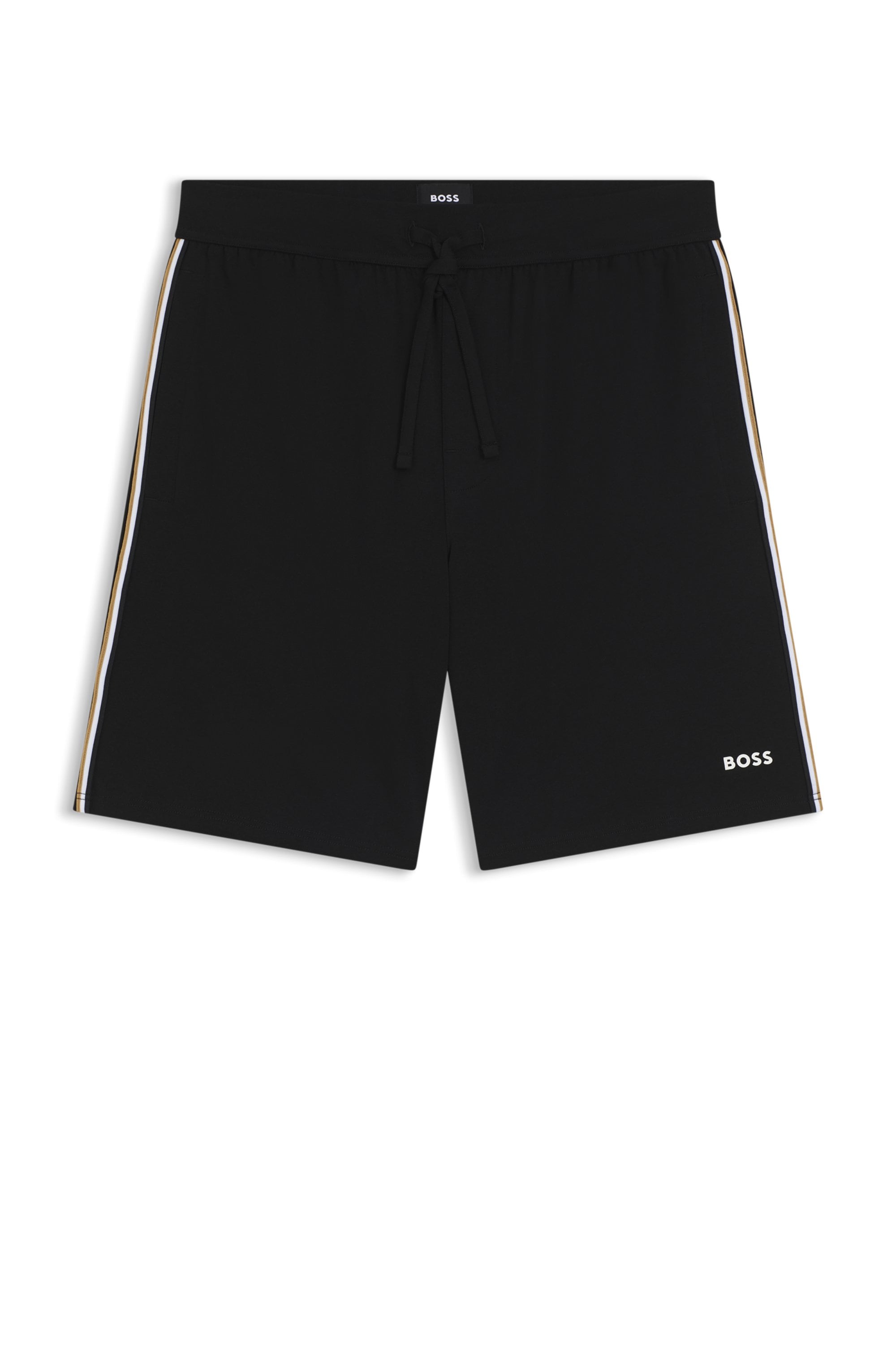 BOSS Schlafshorts »Unique«  Stretch-cotton pyjama bottoms mit signature-stripe tape