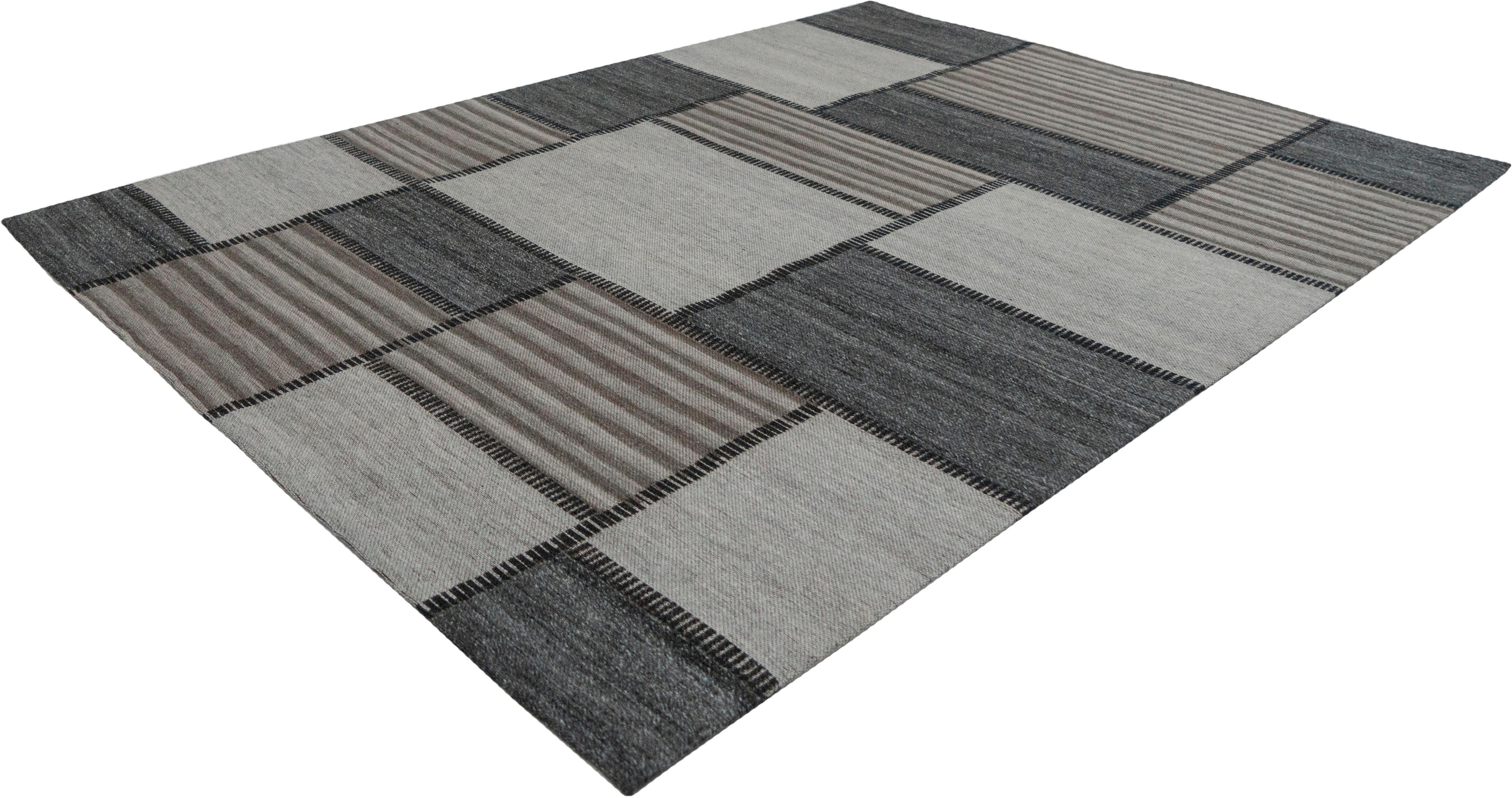 Thumbnail - calo-deluxe Teppich "Roxy 120", rechteckig, 6 mm Höhe, Jacquard, Flachgewebe, Wohnzimmer, Esszimmer