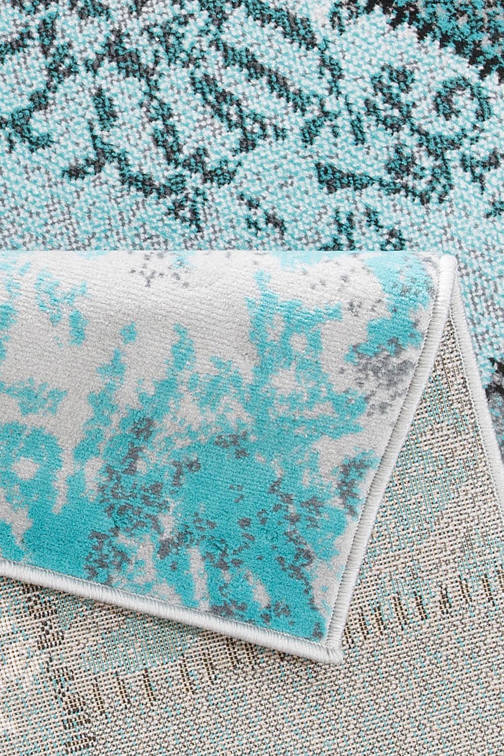 my home Teppich »Garry«, rechteckig, 7 mm Höhe, Vintage, Kurzflor, Patchwork-Design, farbenfroh, Wohnzimmer