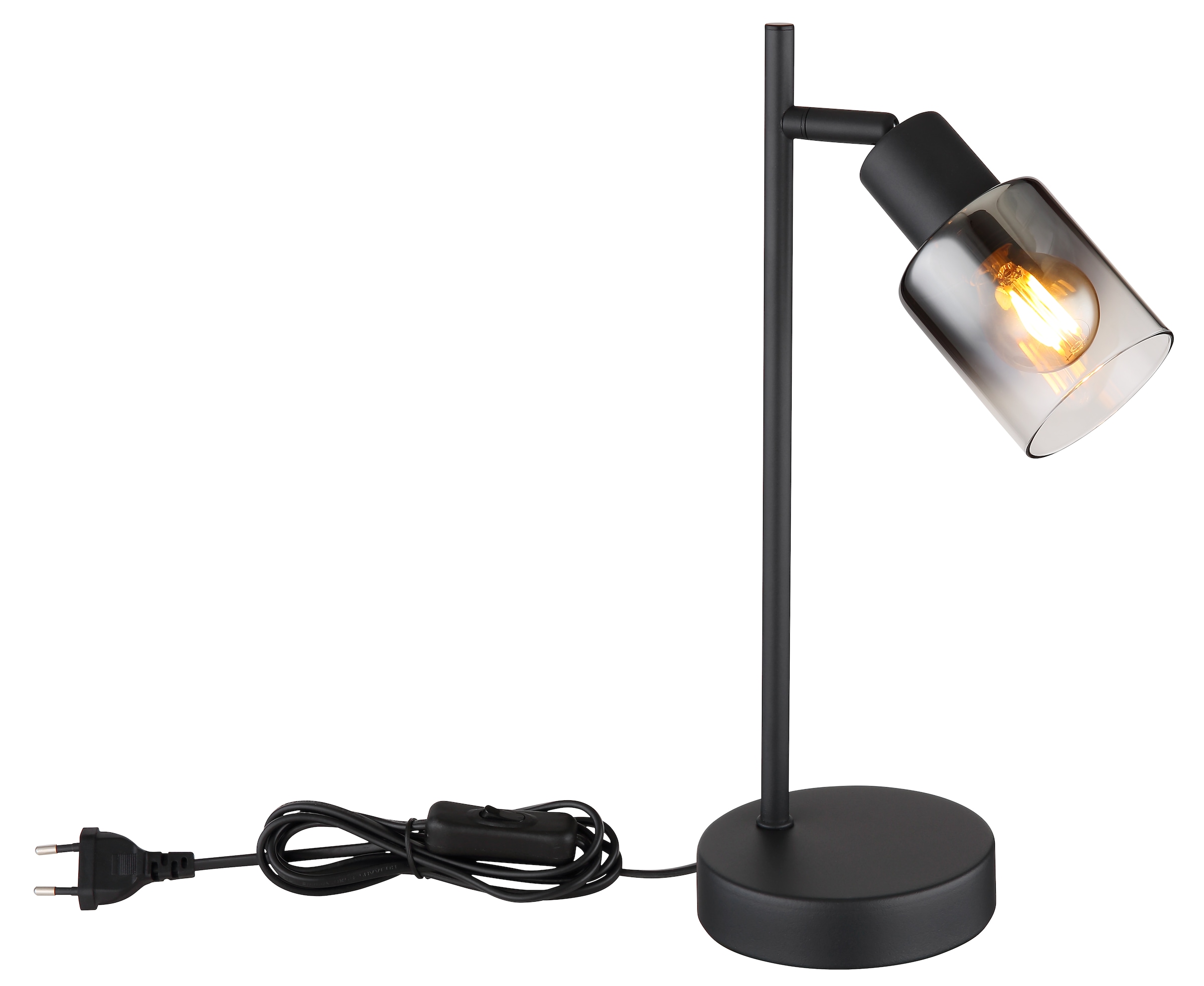 GLOBO LIGHTING Tischleuchte »HUBERTUS« E14 1 Stk. Tischlampe Nachttischlampe Deko-Tischleuchte Schlafzimmer