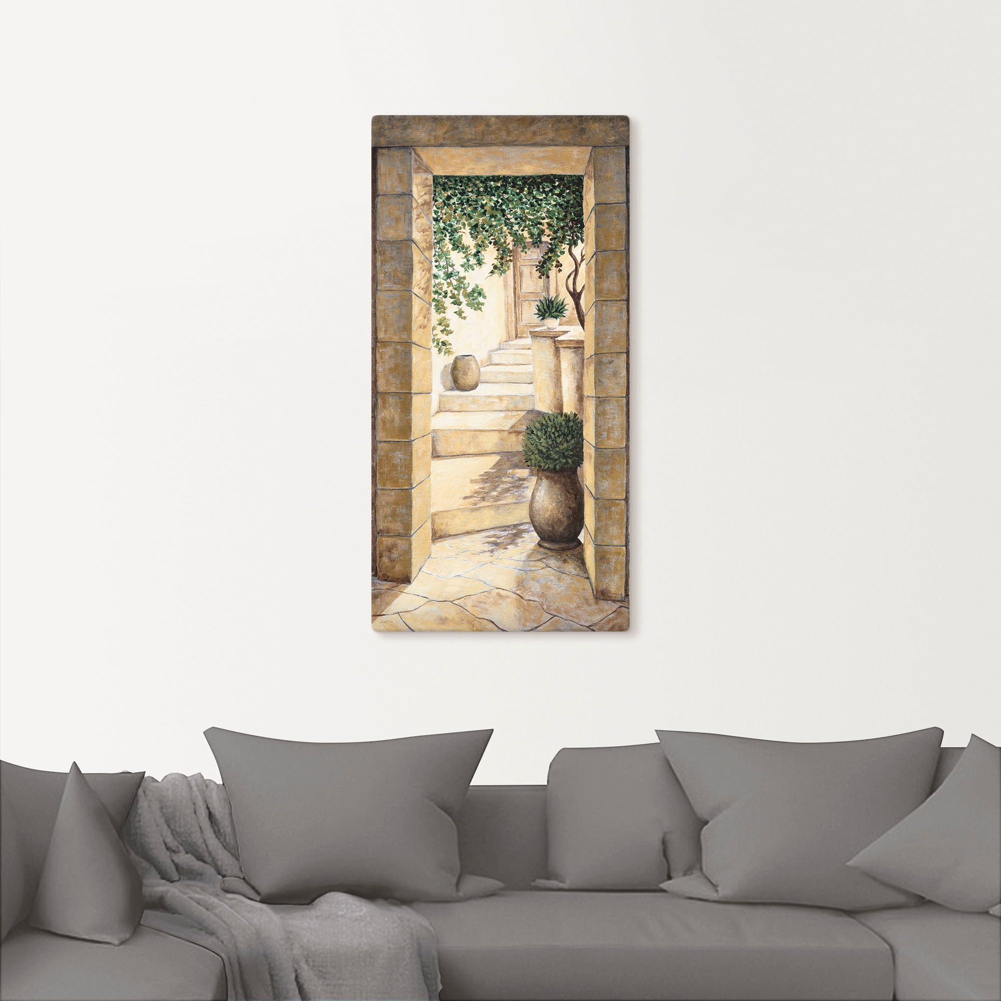 Artland Wandbild »Eingang - Fresco«, Fenster & Türen, (1 St.), als Alubild, Outdoorbild, Leinwandbild, Poster, Wandaufkleber