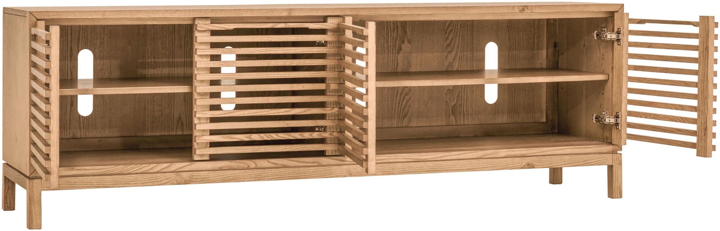 andas TV-Board »Tanner 4-türige Medienkonsole aus Eschenholz« 1 Stk. tlg.