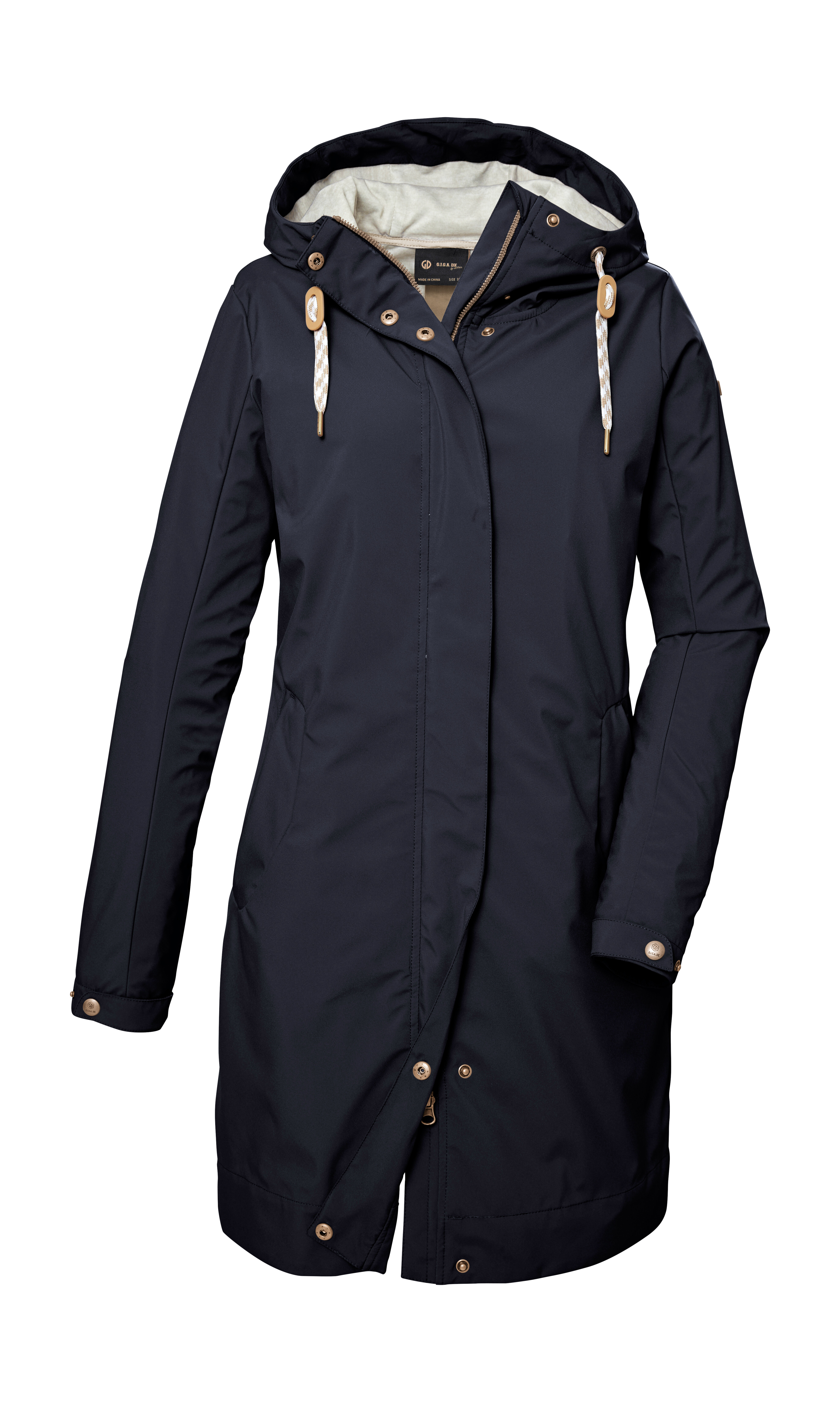 Yuson Girl Manteau Femme Hiver - Doudoune Polaire Longue à Capuche - Capuche Fourrure Amovible - Chaud Et élégant