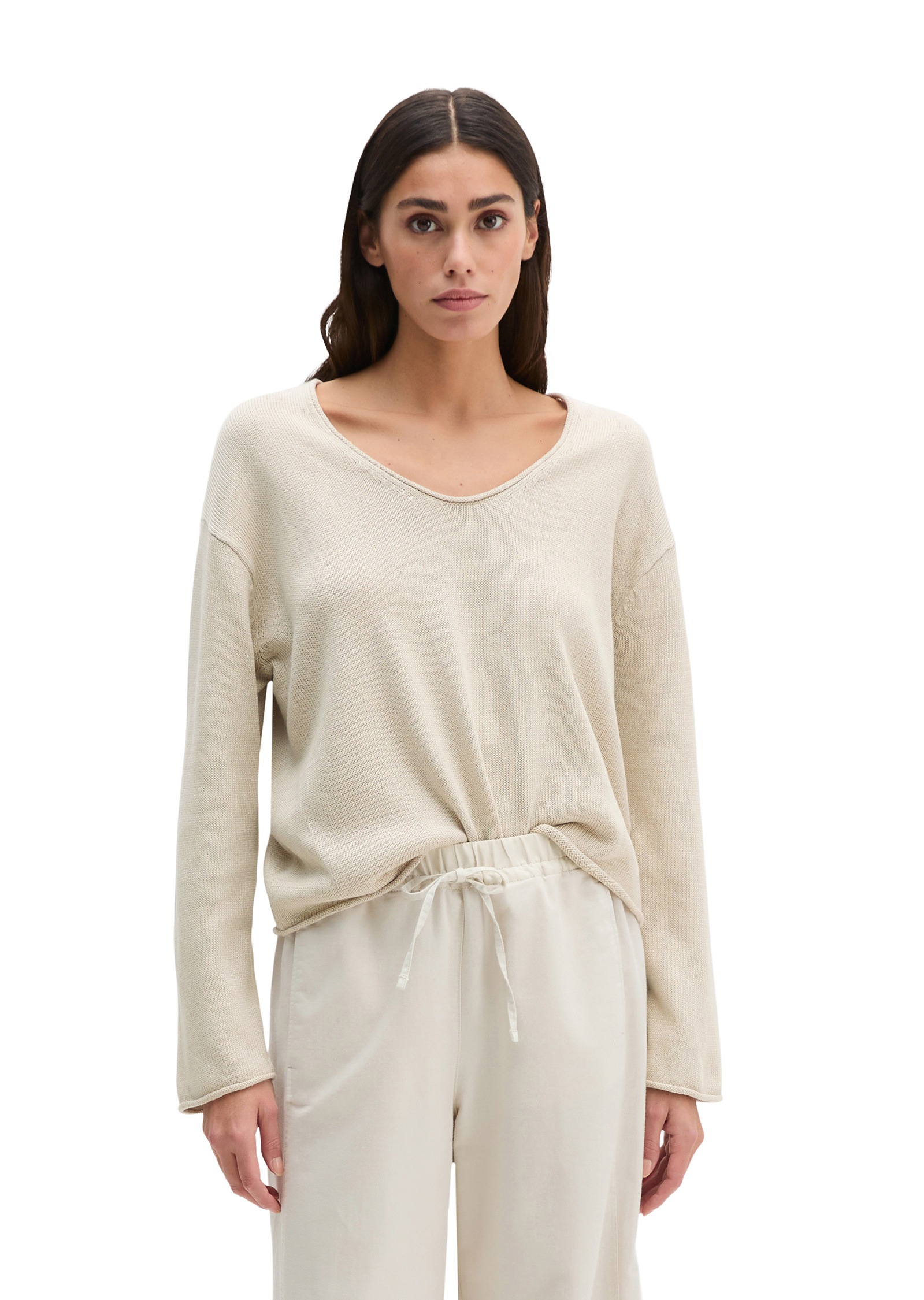 Marc OPolo Strickpullover "aus Organic Cotton-Leinen-Mix"