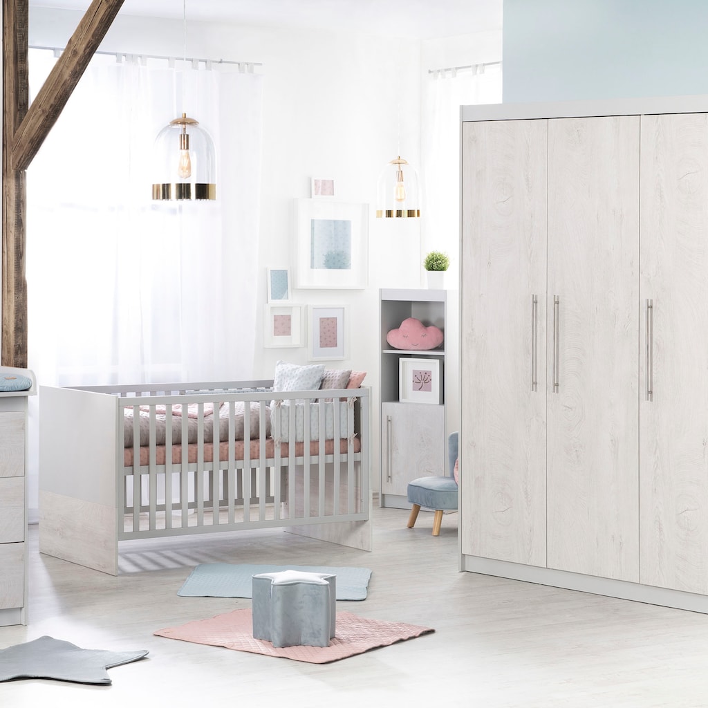 roba® Babyzimmer-Komplettset »Maren 2«, (Set, 3 St., Kinderbett, Schrank, Wickelkommode)