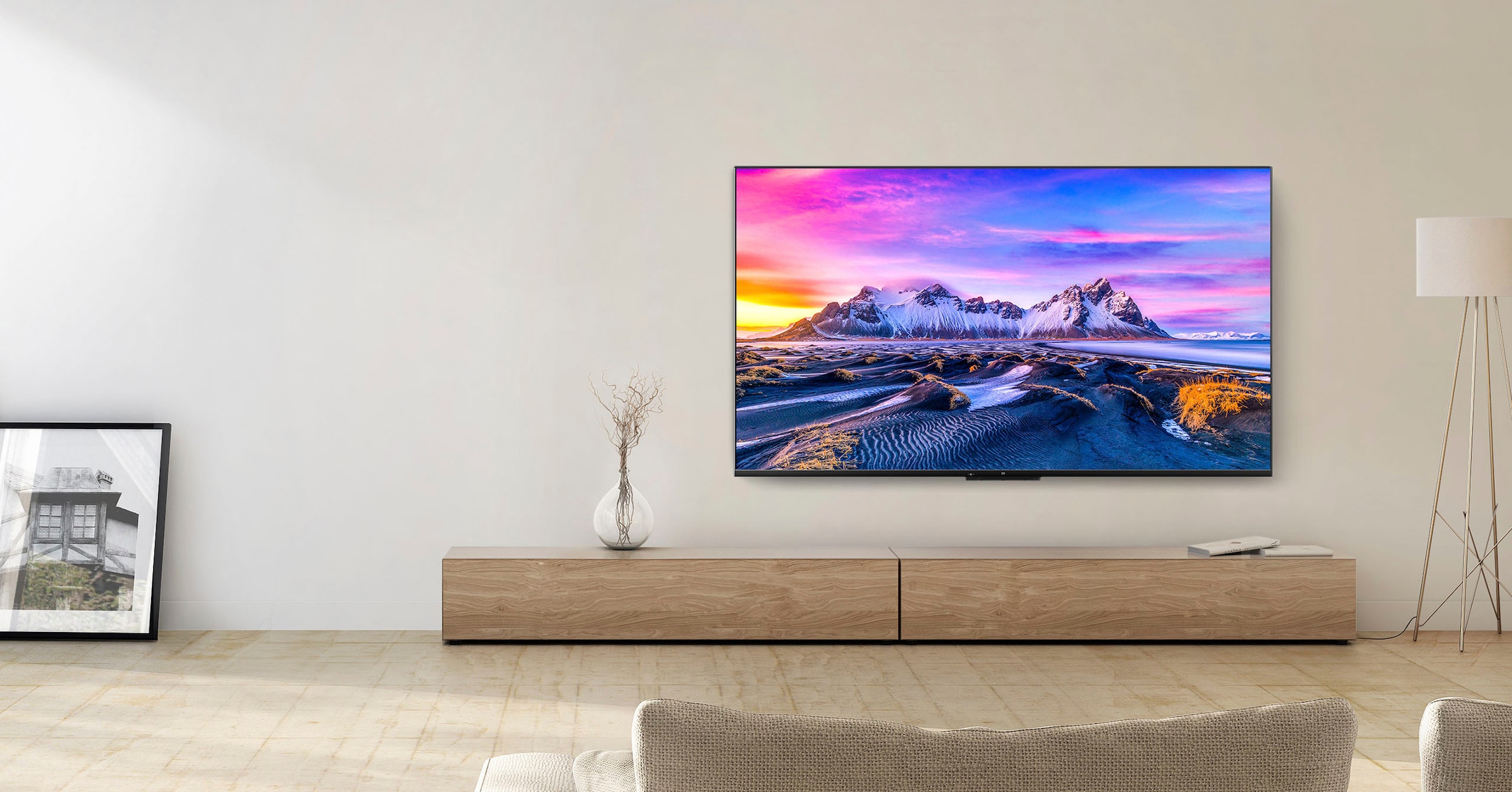 Xiaomi LED-Fernseher »L55M6-6AEU«, 138 cm/55 Zoll, 4K Ultra HD, Smart-TV-Android TV, Dolby Vision®, HDR10+, Xiaomi P1 55 Zoll TV