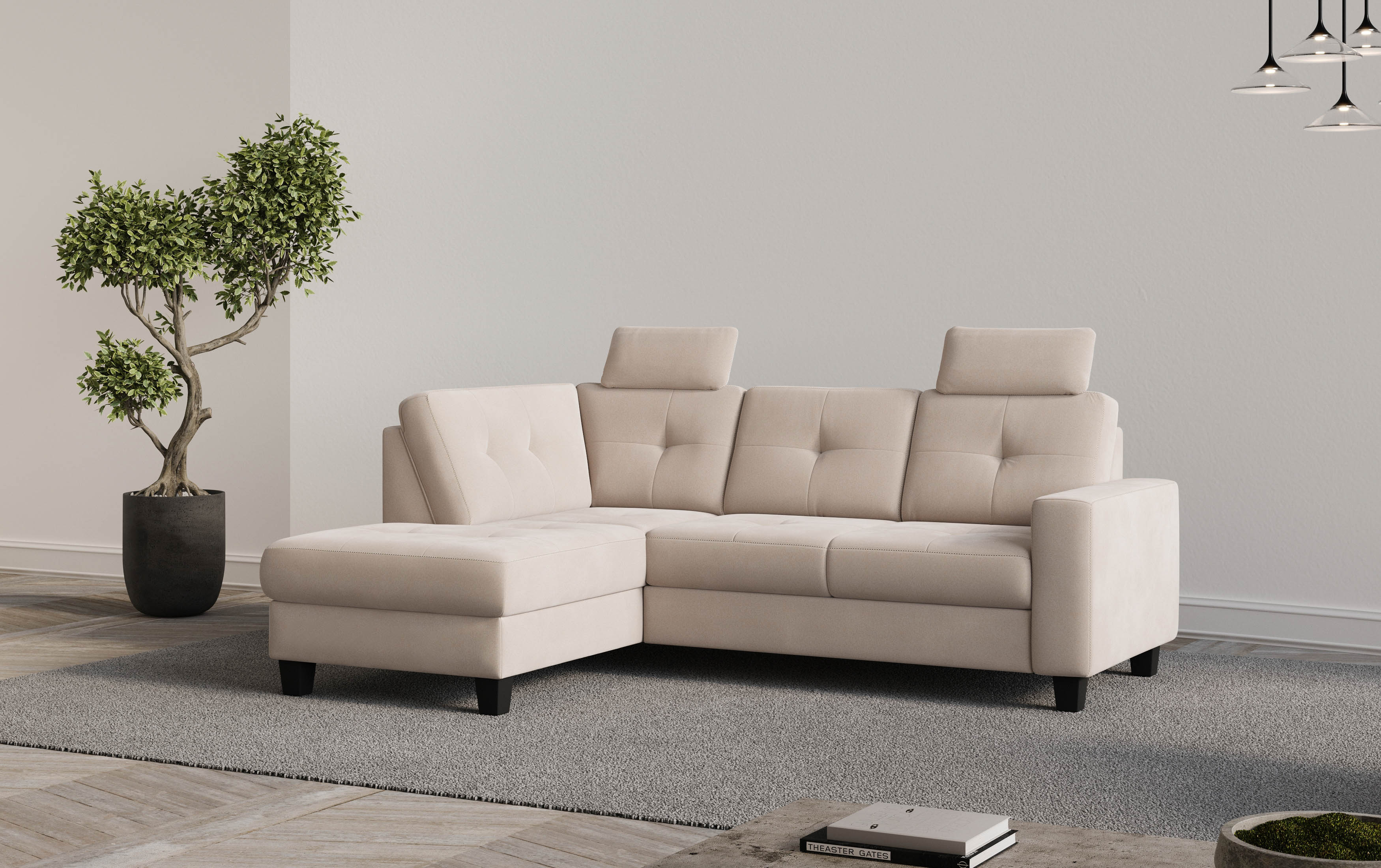 OTTO home Ecksofa "Varese" wahlweise mit Schlaffunktion und Bettkasten