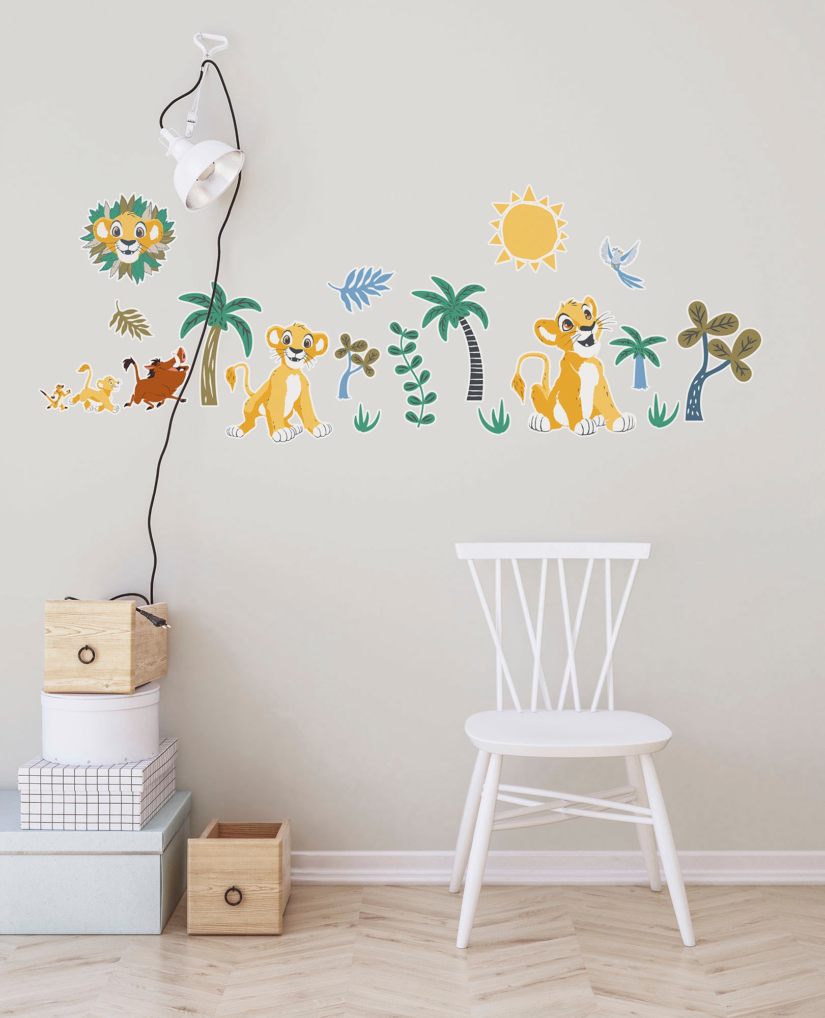 Komar Wandtattoo "Lion King Faraway Oasis - Größe 50 x 70 cm" selbstklebend günstig online kaufen