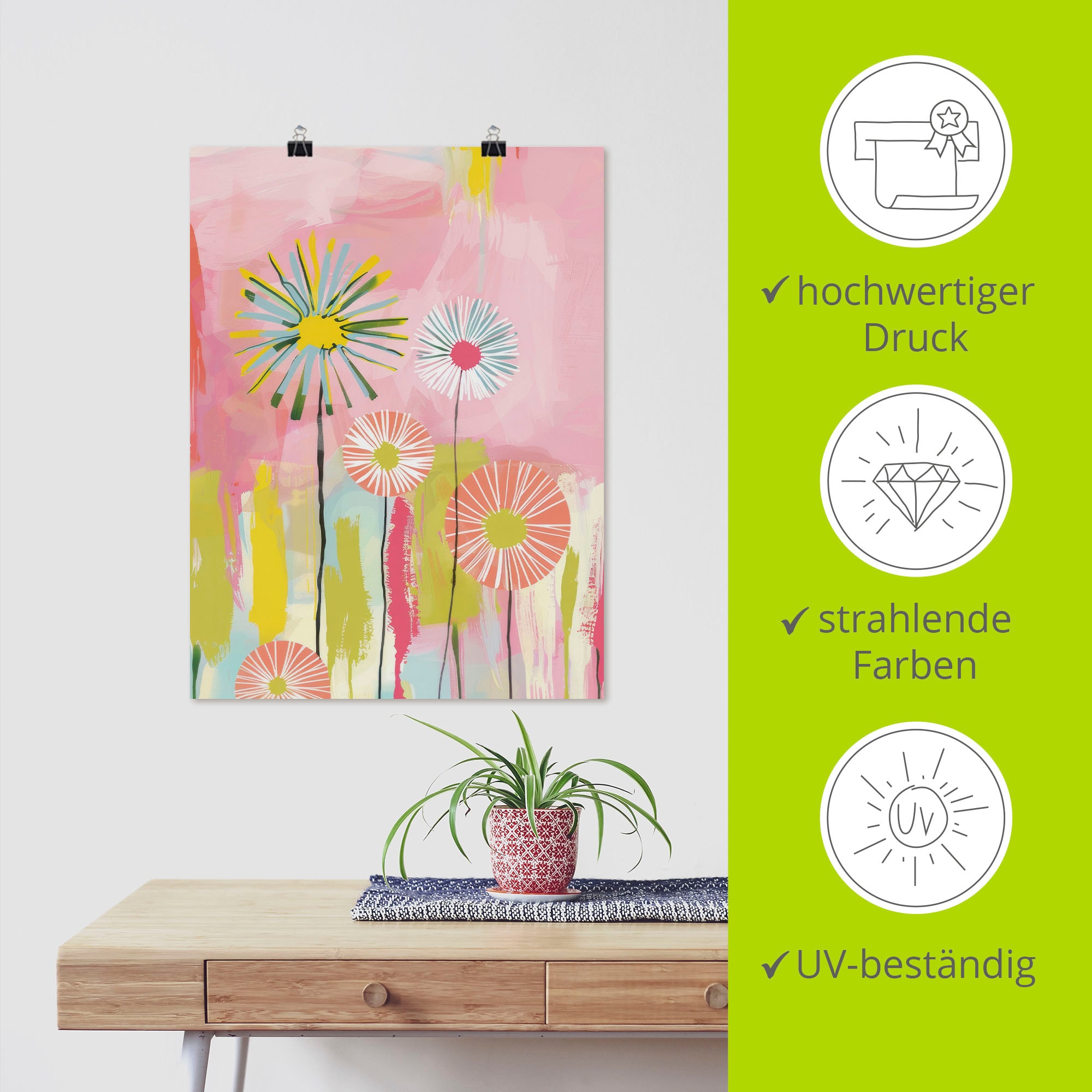 Artland Wandbild »Zarte Töne« 1 Stk. tlg. als Alubild, Leinwandbild, Poster, Wandaufkleber in verschied. Größen