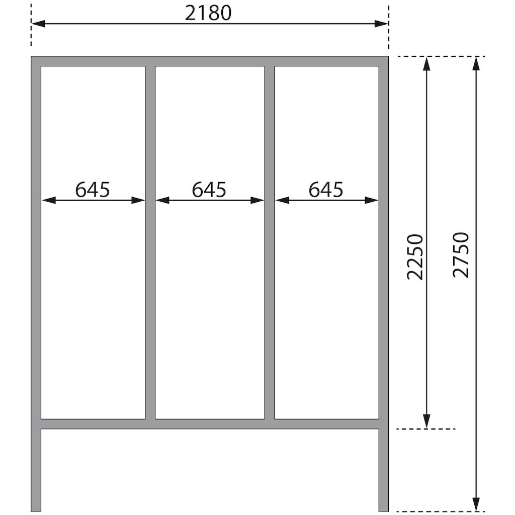 Karibu Fasssauna »Fasshaus 2«, (Set, 1 St.)