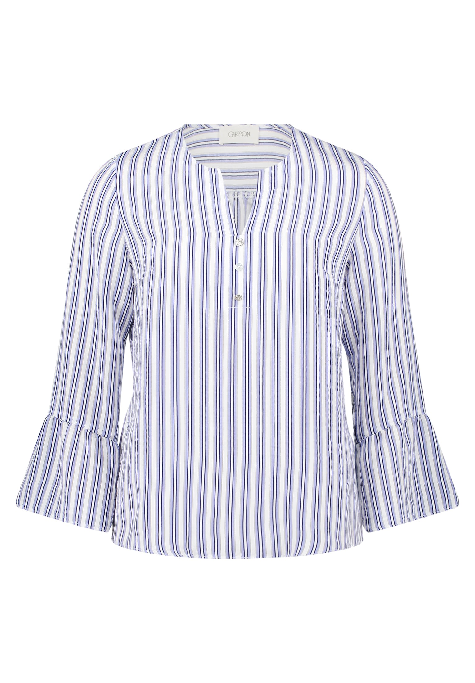 Cartoon Schlupfbluse "Damen mit Streifen" günstig online kaufen