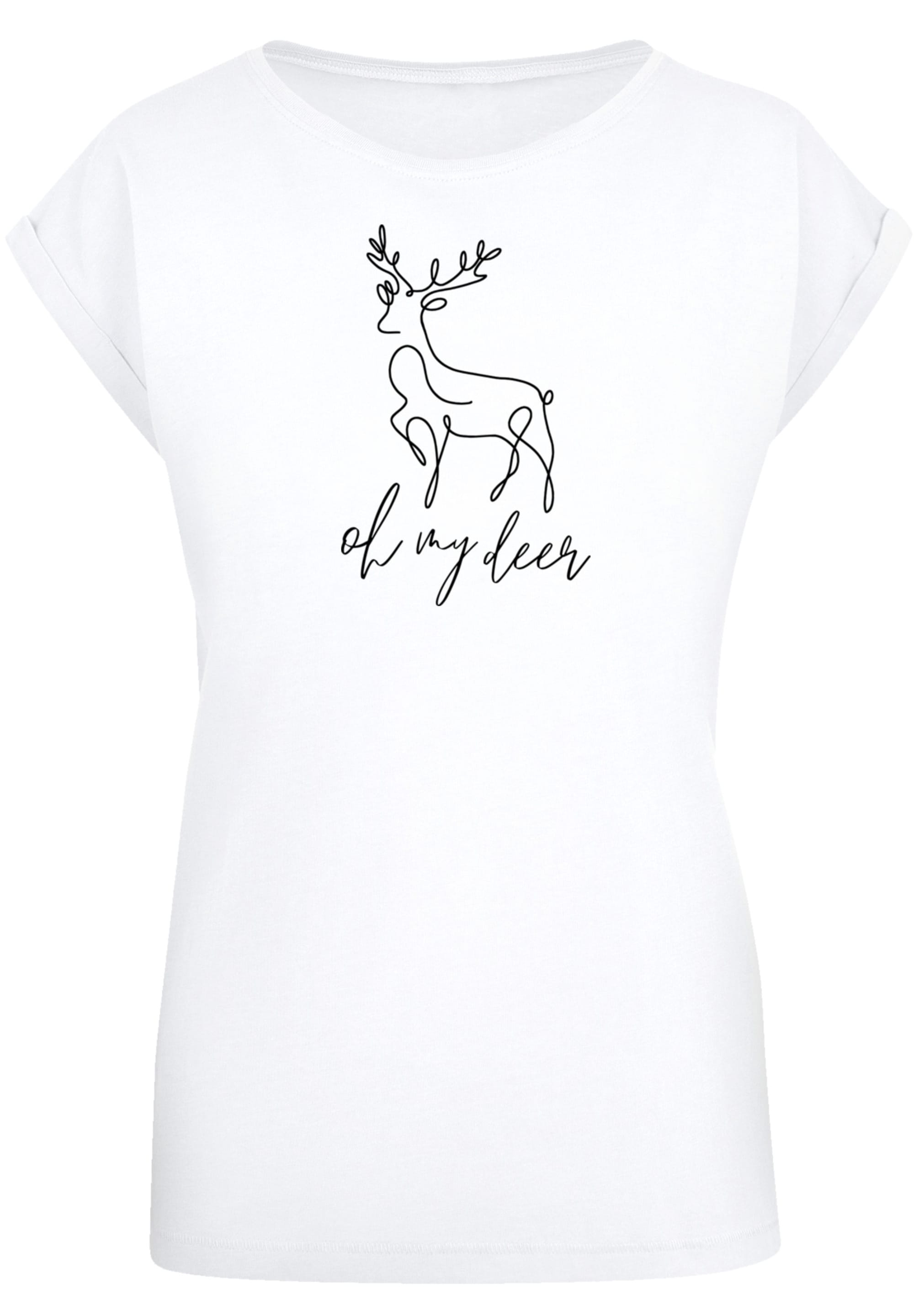 F4NT4STIC T-Shirt »Winter Christmas Deer«, Premium Qualität, Rock-Musik, Band