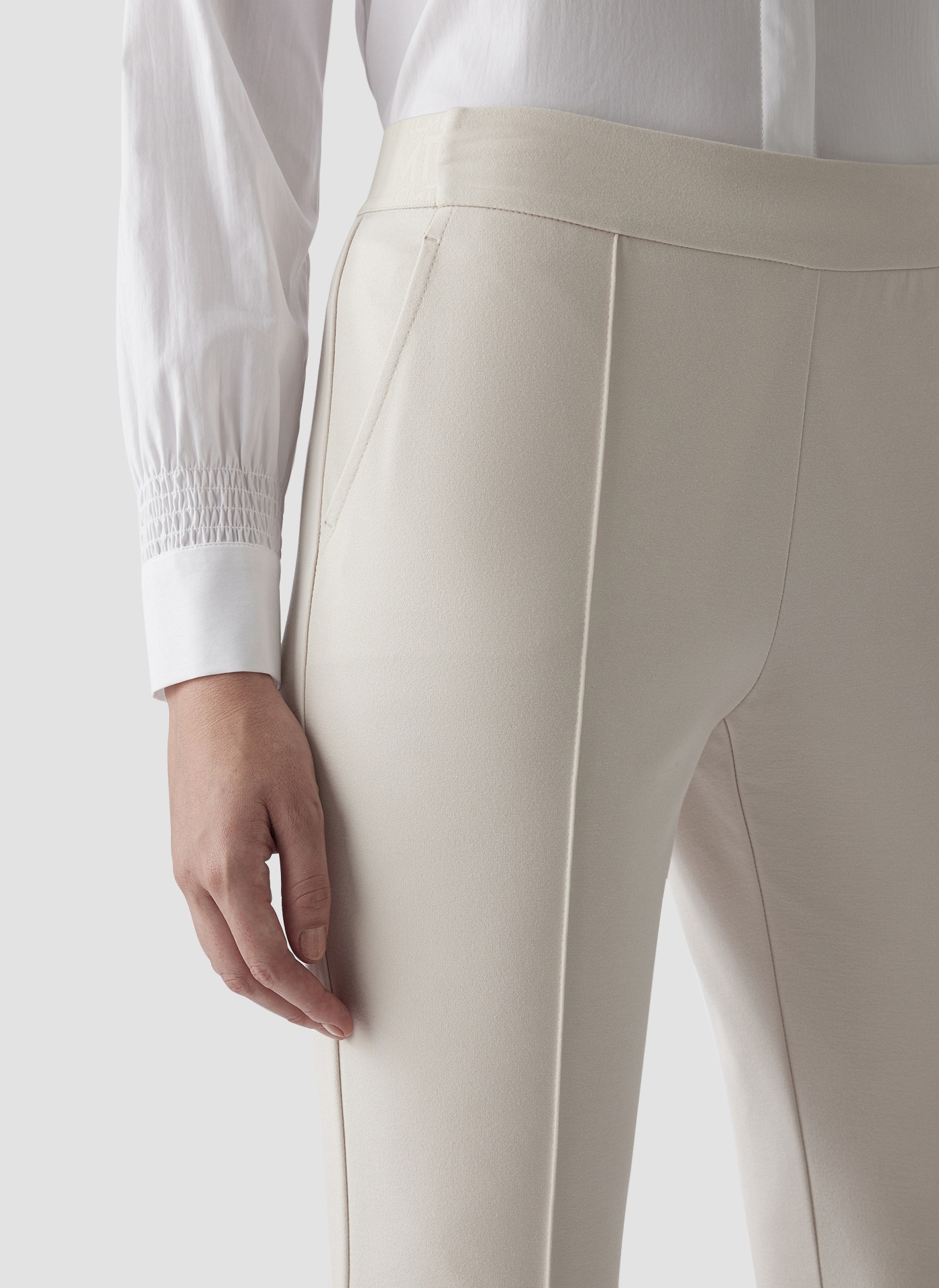 LeComte Jerseyhose »LeComte Jerseyhose mit Ziernaht und weitem Bein«