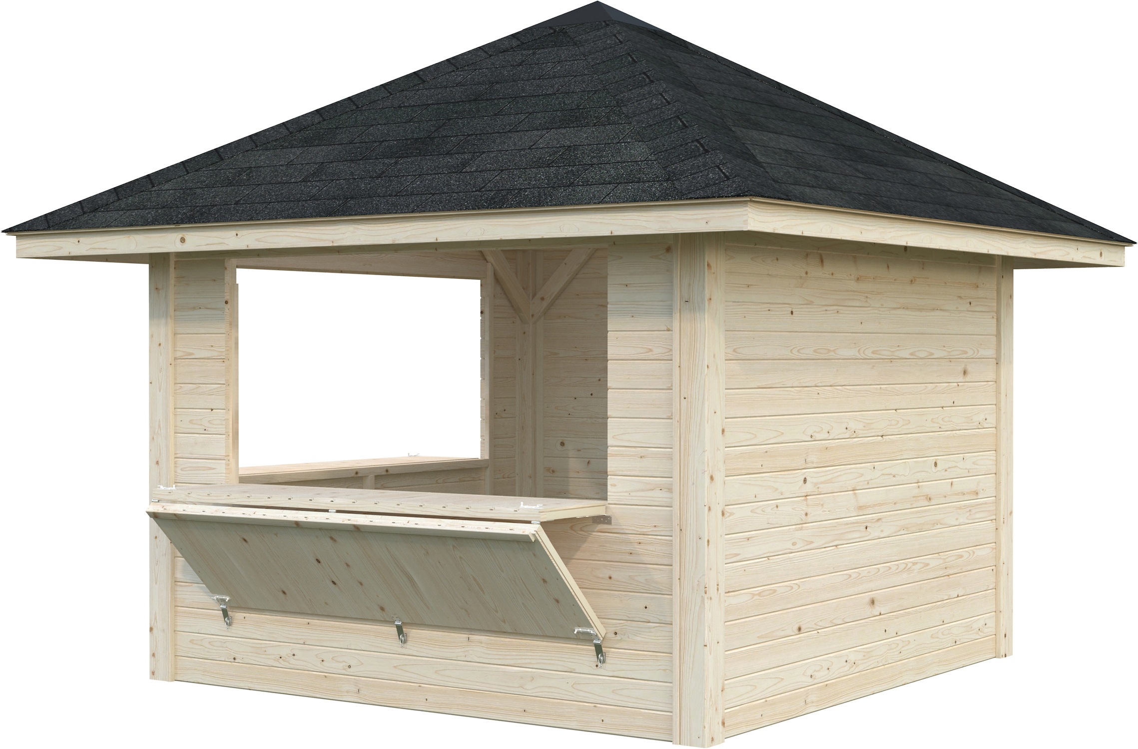 Palmako Holzpavillon »Bianca 8,3 m² Set 105« BxTxH: 384x384x319 cm