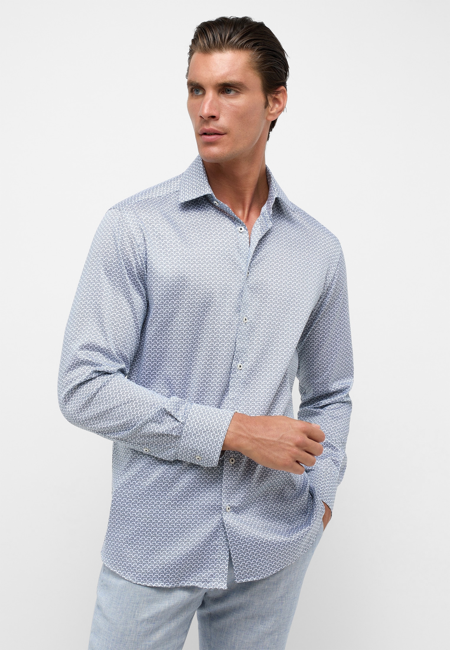 Eterna Langarmhemd "MODERN FIT" EASY IRON (bügelleicht) günstig online kaufen