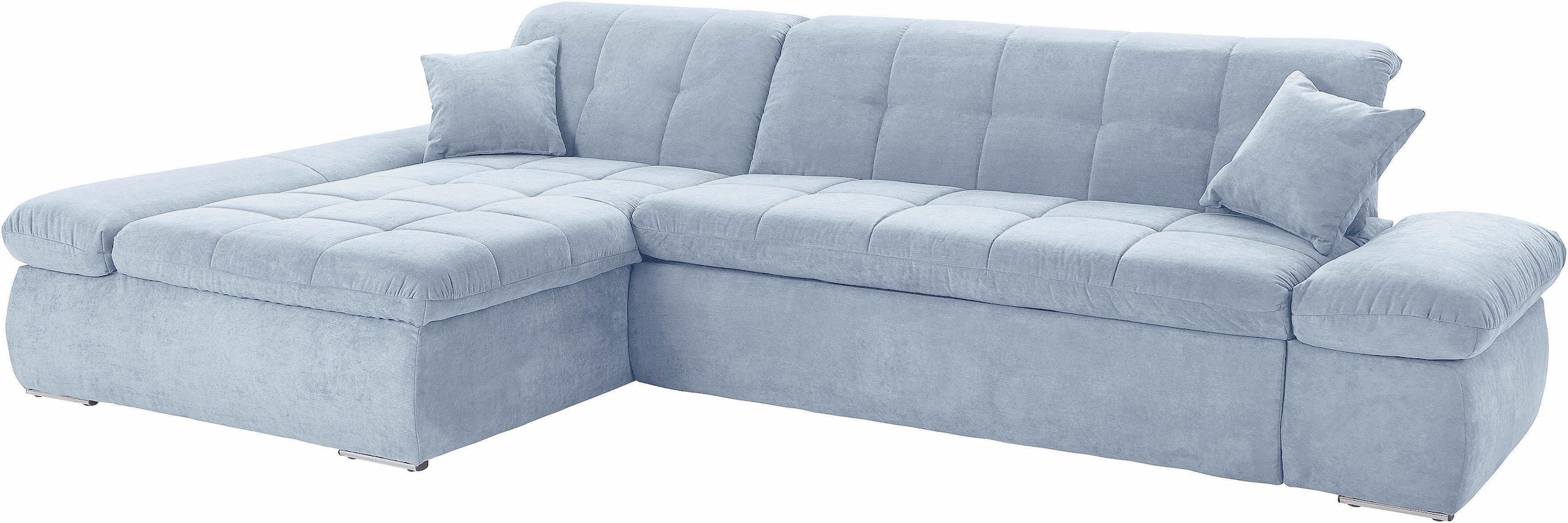 DOMO collection Ecksofa »NMoric XXL, B/T/H: 300/172/80cm, L-Form«, wahlweise mit Bettfunktion und Armlehnverstellung