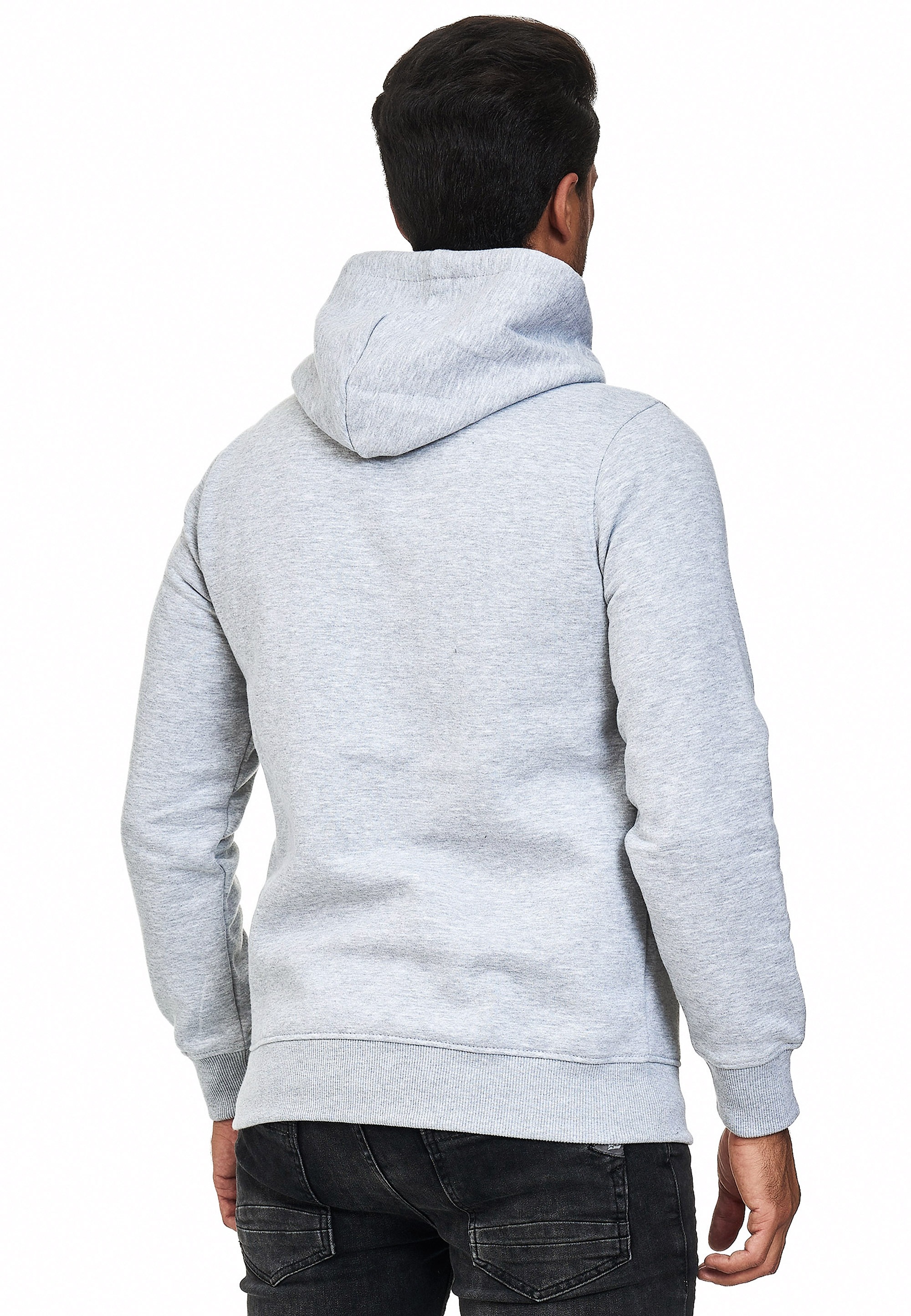 Rusty Neal Kapuzensweatshirt, mit seitlichem Reißverschluss