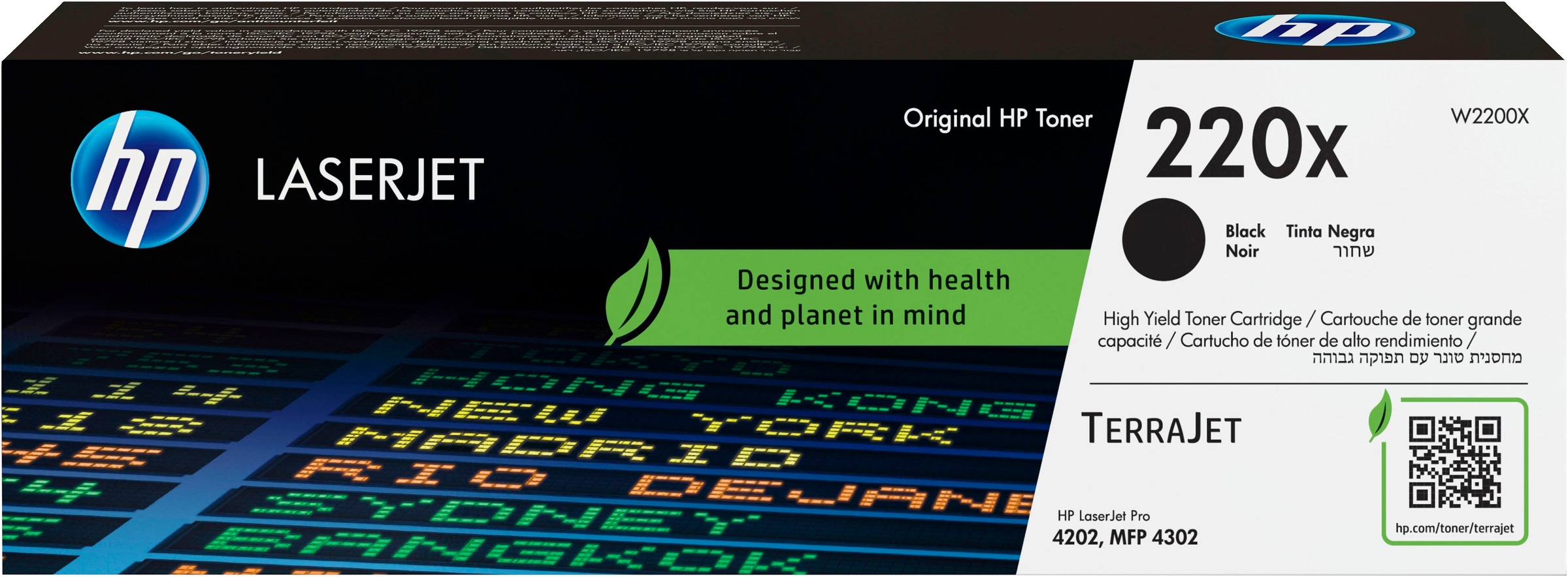 HP Tonerpatrone "HP original Toner 220 Größen A+X, Farben:B/C/M/Y", schwarz, Tonerpatronen