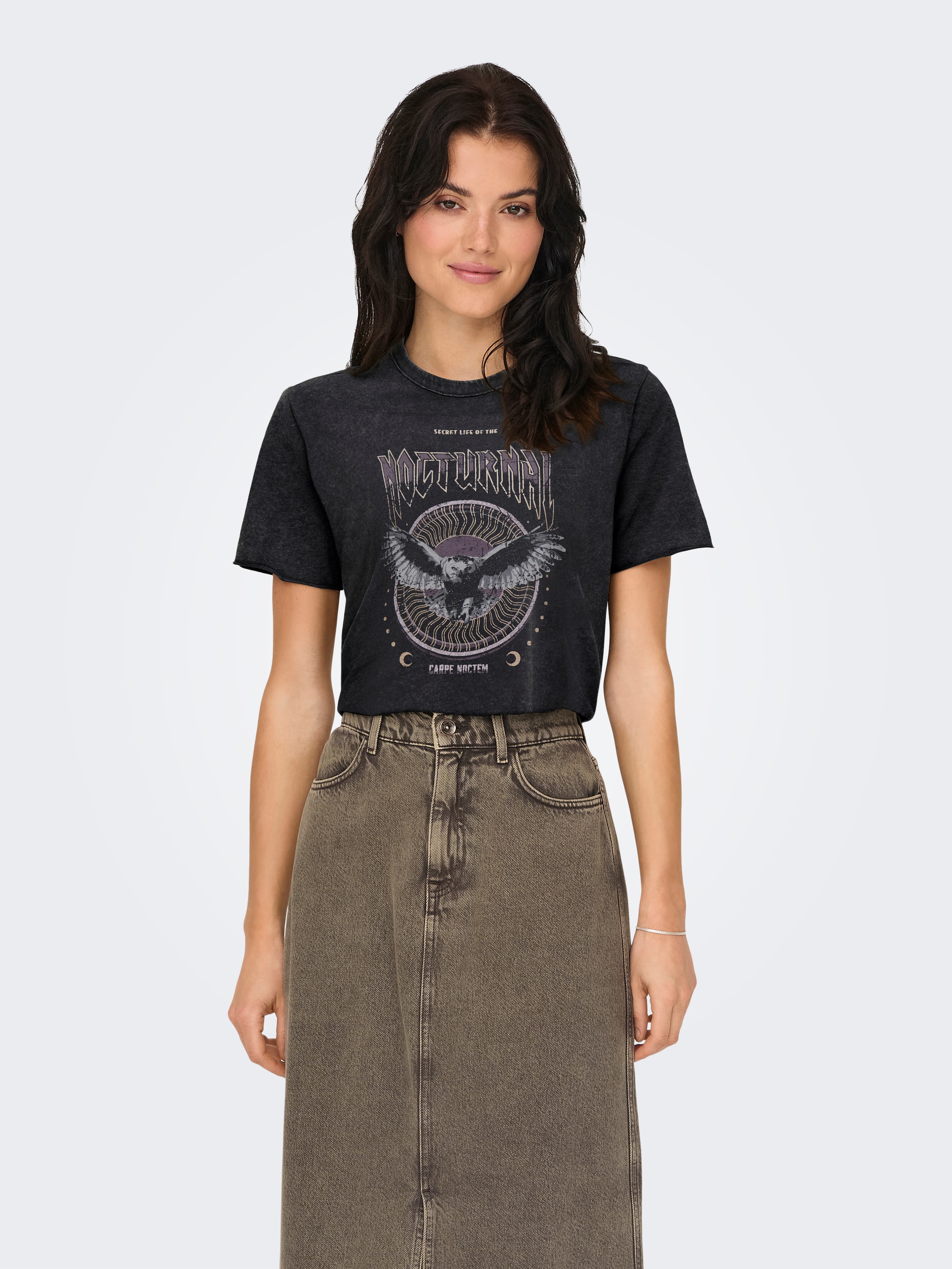 ONLY "ONLLUCY REG S/S TOP JRS NOOS" unterschiedlich bedruckt günstig online kaufen