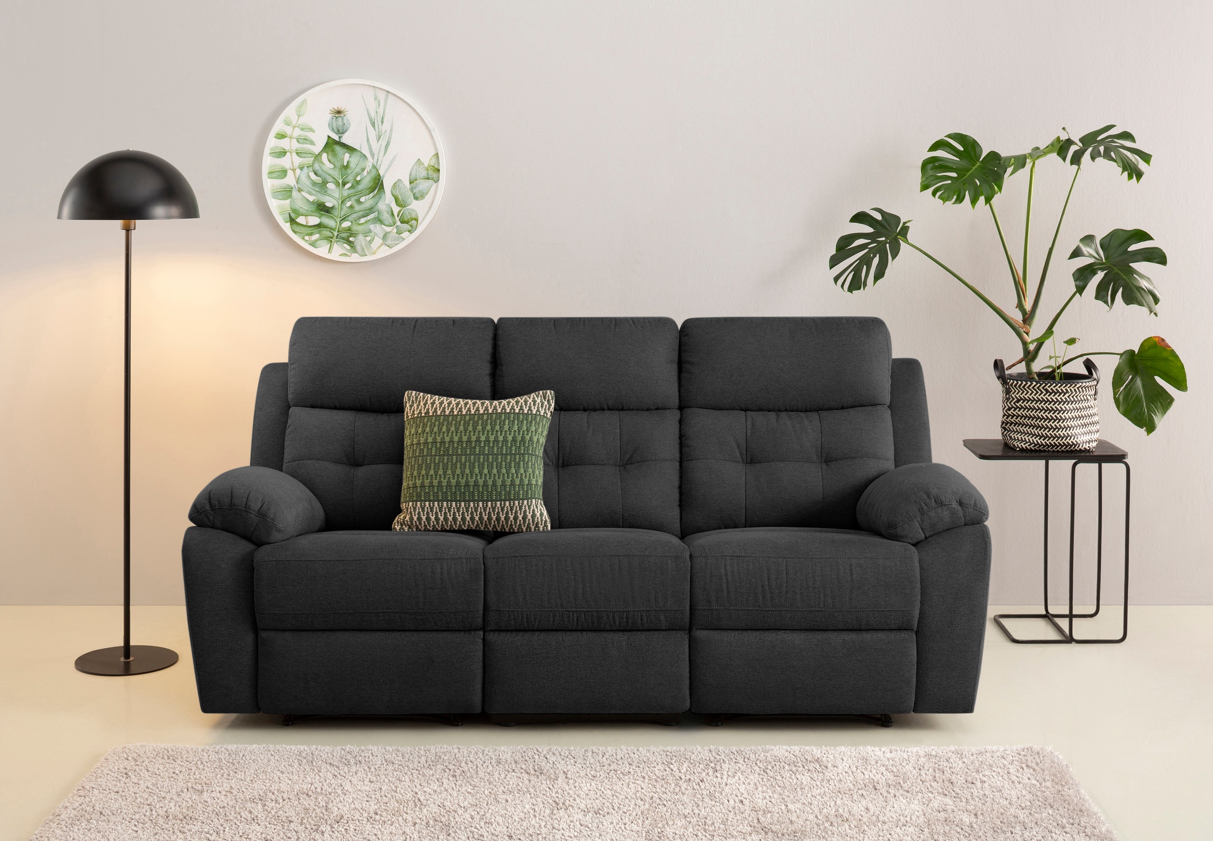 OTTO home 3-Sitzer "Lannilis" mit manueller und elektrischer Relaxfunktion