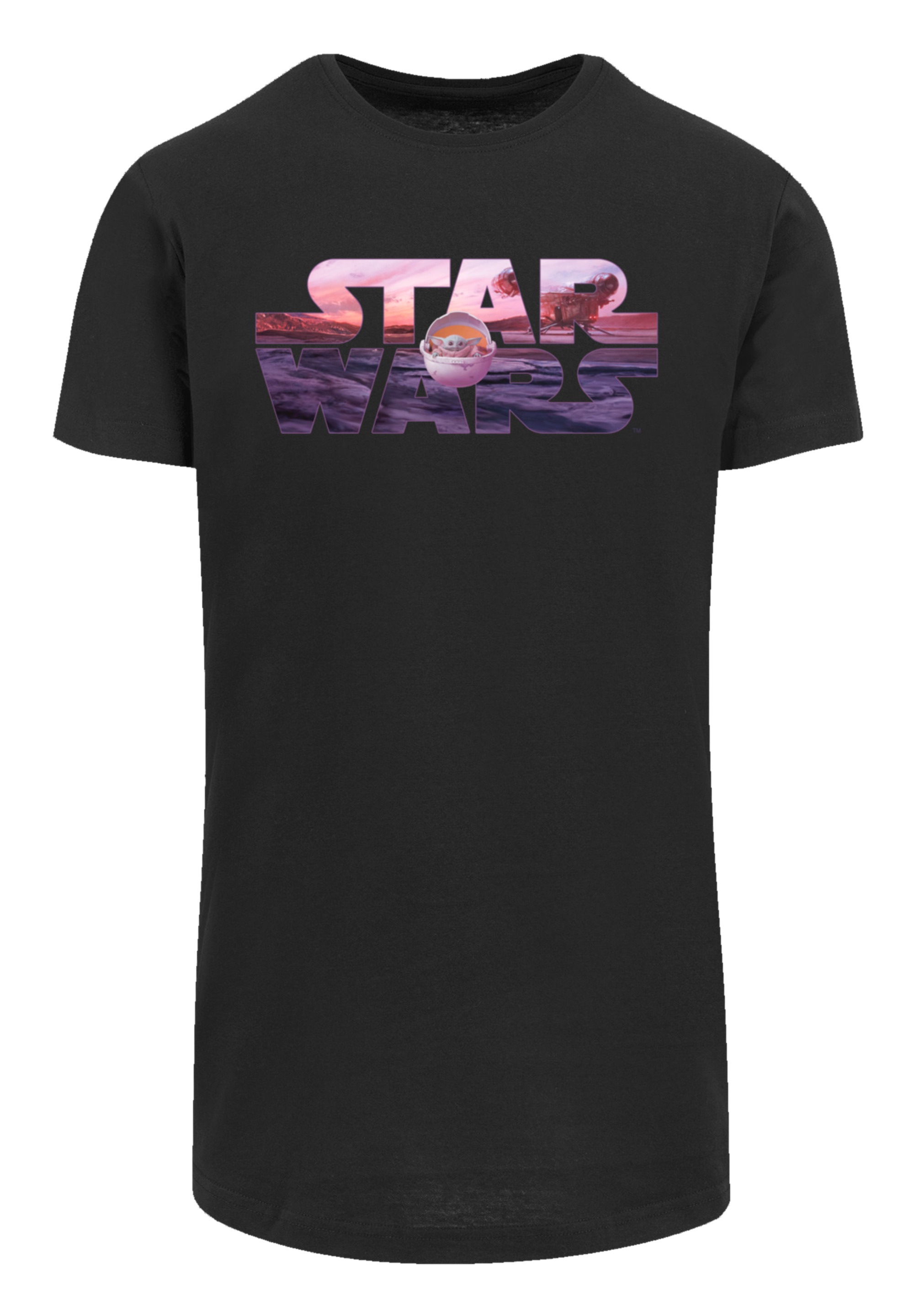 F4NT4STIC T-Shirt »Star Wars The Mandalorian Child Ride The Sky«, Premium Qualität
