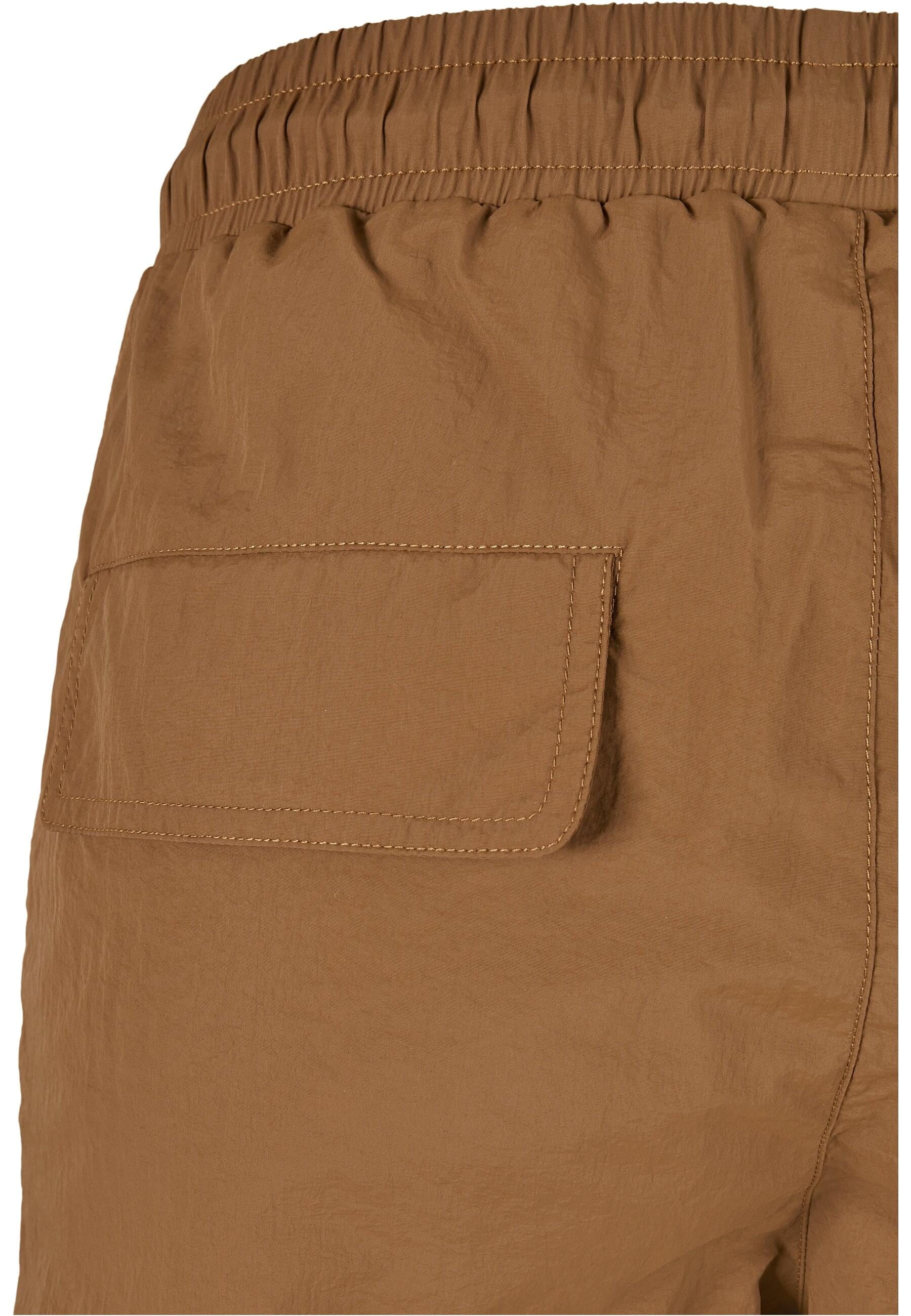 URBAN CLASSICS Cargohose »Urban Classics Damen Ladies High Waist Crinkle Nylon Cargo Pants«, (1 tlg.)