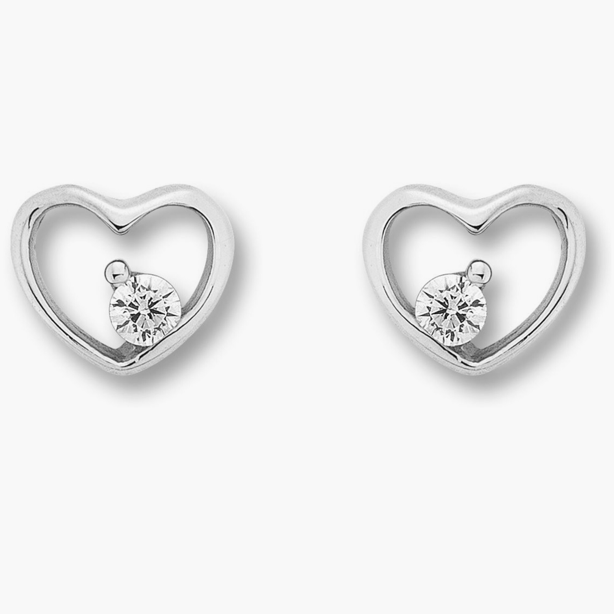 Ohrringe | Schmuck Silber«, Ohrstecker Ohrstecker Silber BAUR Herz Herz 925 aus online kaufen ONE Paar »Zirkonia ELEMENT Damen