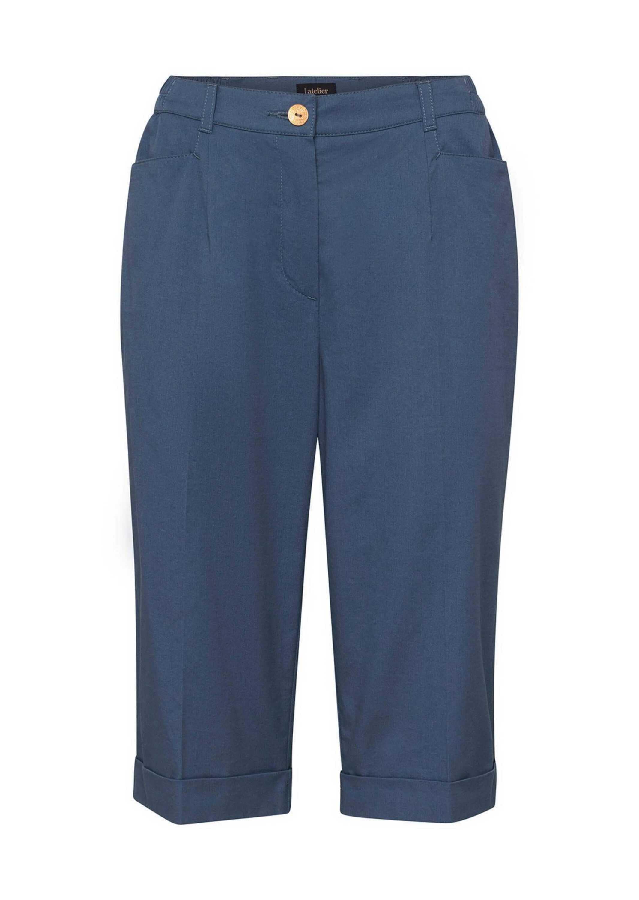 GOLDNER 7/8-Hose "Kurzgröße Bermuda-Baumwollhose Carla" Ohne