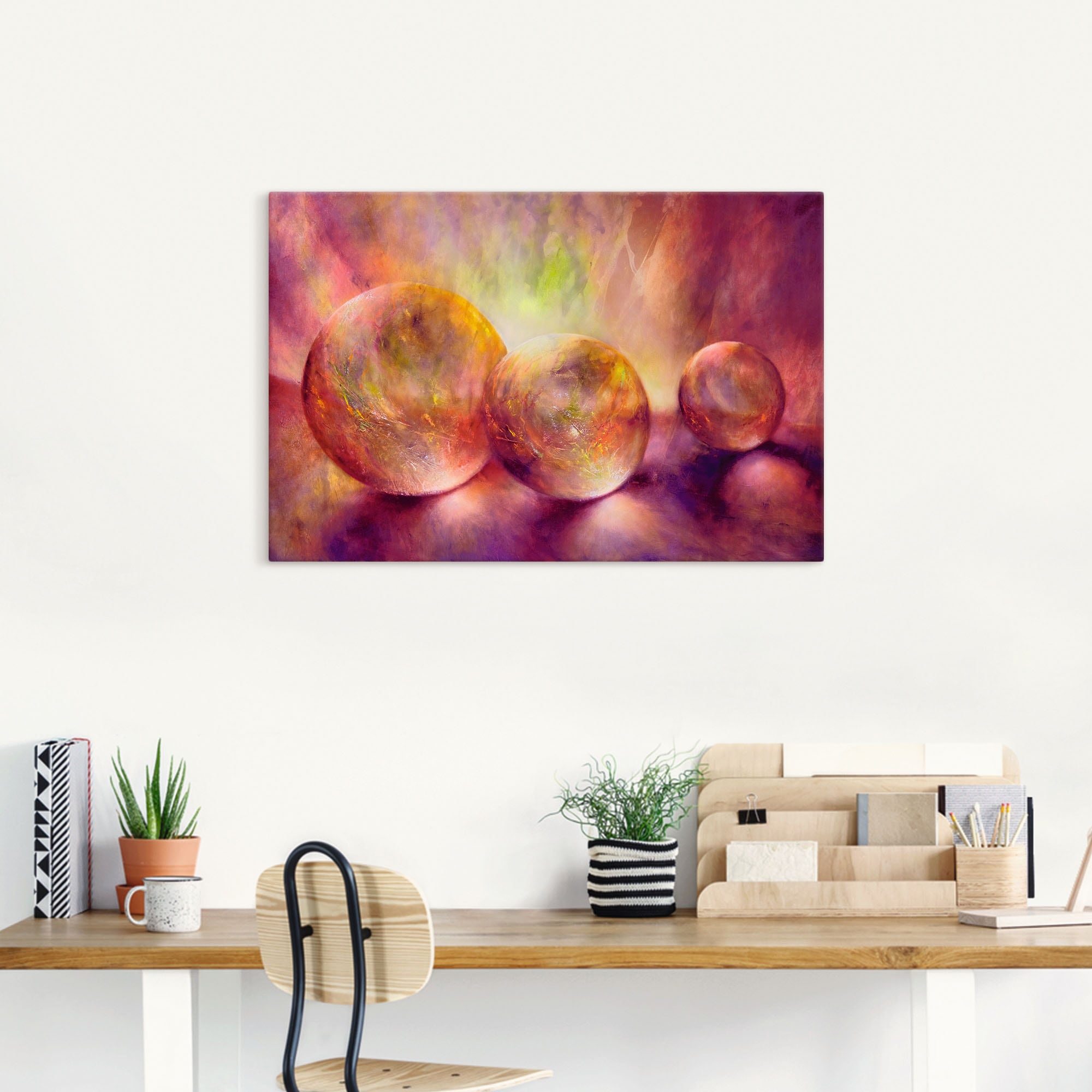 Artland Wandbild »Purpures Licht«, Muster, (1 St.), als Alubild, Outdoorbild, Leinwandbild, Poster in verschied. Größen