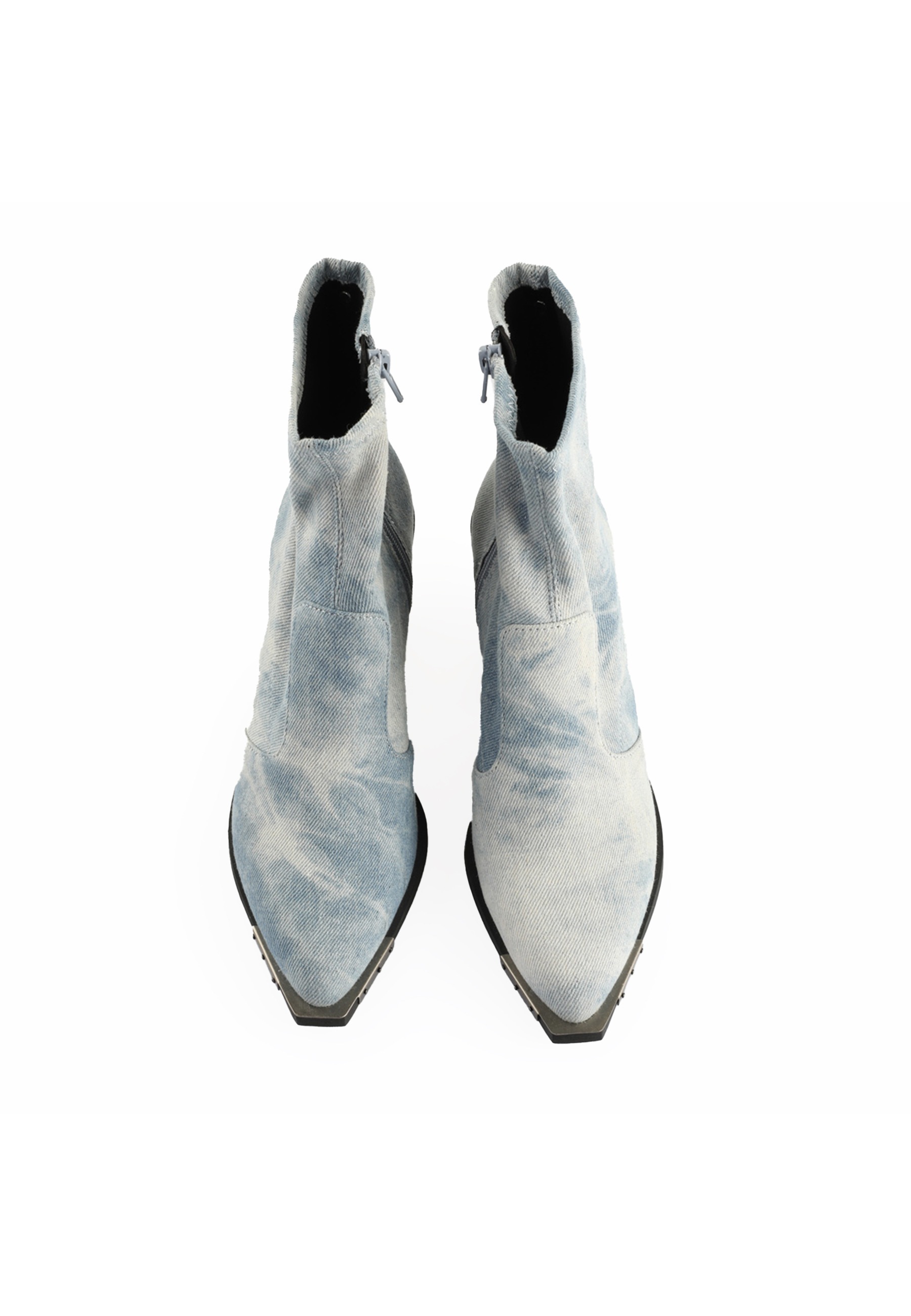 Stiefel BUFFALO "Buffalo West Boot Lo Vegan Denim", Damen, Gr. 36, blau, unifarben, Schuhe Stiefel 3