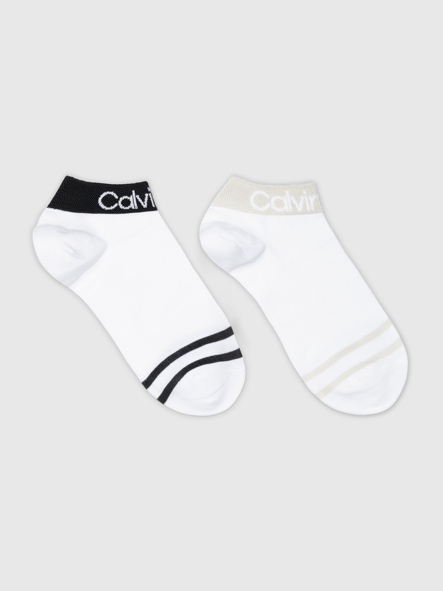 Calvin Klein Jeans Kurzsocken »CK WOMEN QUARTER 2P LOGO WELT«, (2 Paar), Coolmax-Garn, Einheitsgröße passend von 37-41