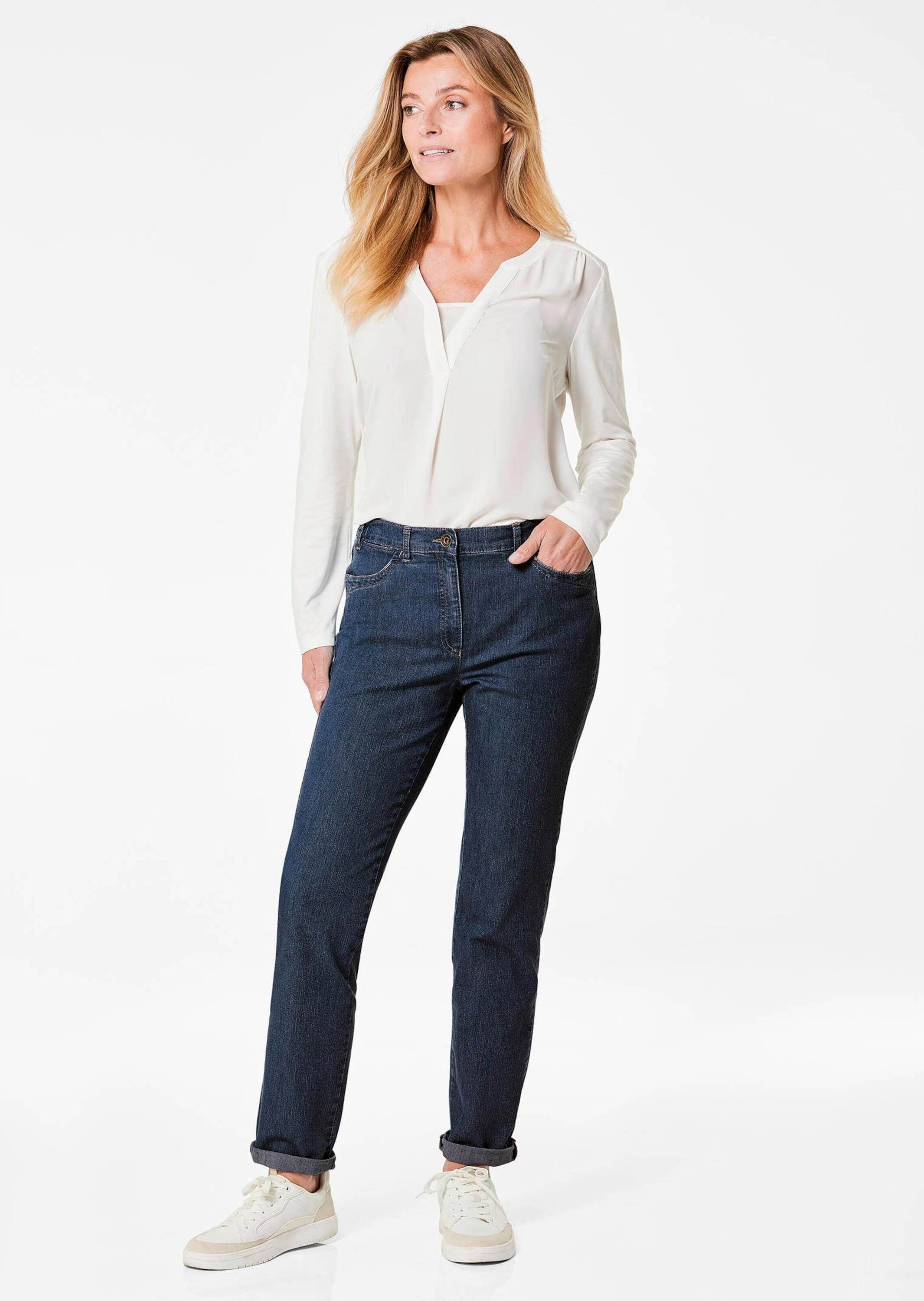 Thumbnail - GOLDNER Stretch-Jeans "Jeans LOUISA mit Stickerei"