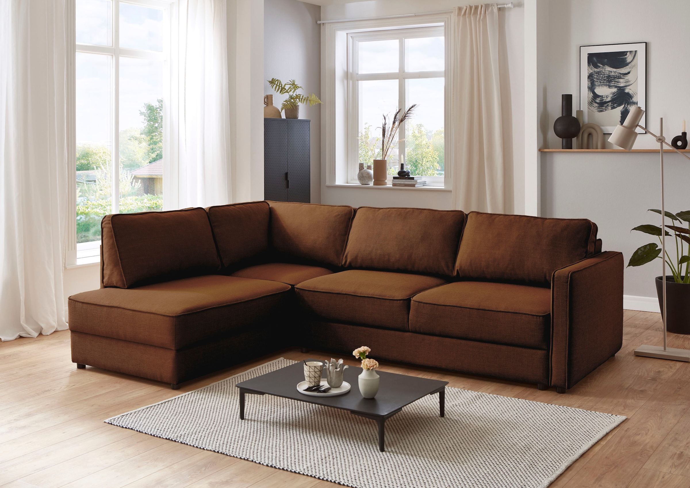 Schlafsofa »Chill«, Ecksofa mit Bettfunktion und Bettkasten