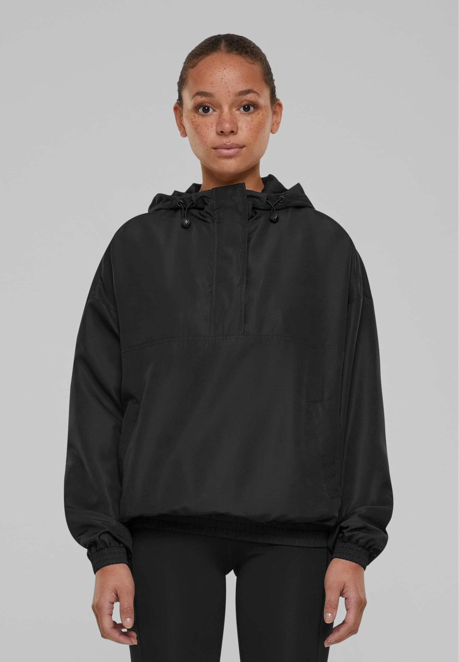 URBAN CLASSICS Allwetterjacke »Urban Classics Damen Ladies Recycled Oversized Pullover Jacket«, (1 St.), mit Kapuze